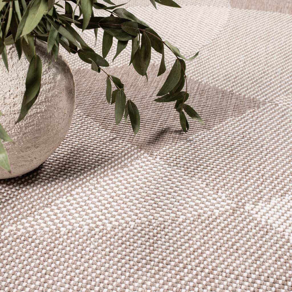 Carpet City Outdoorteppich »DUO RUG 5835«, rechteckig, 5 mm Höhe, Wendeteppich Wetterfest In- & Outdoor, Balkon, Terrasse, Wohnzimmer