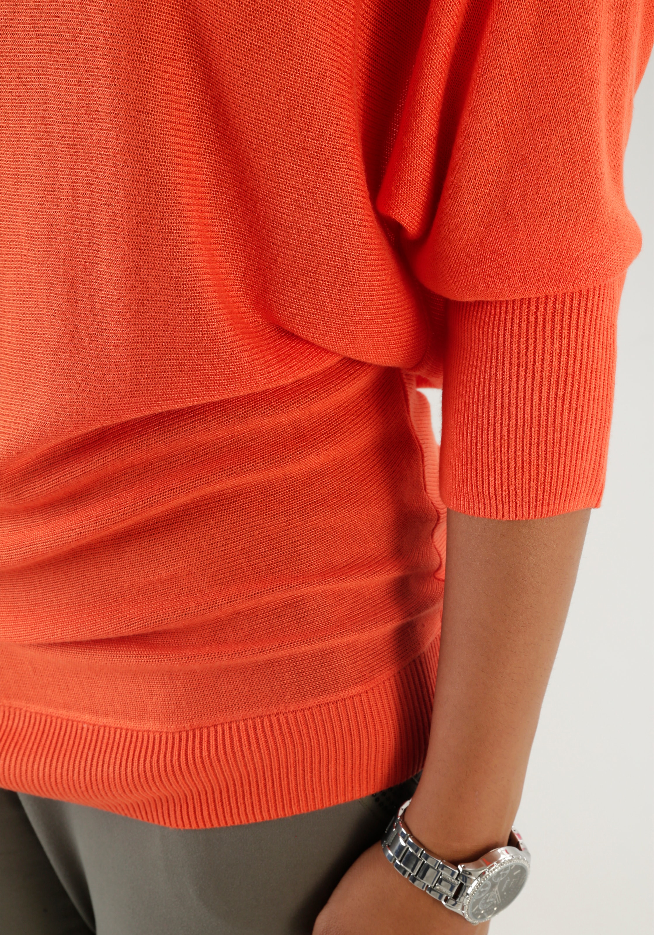 Aniston SELECTED Strickpullover, mit U-Boot-Ausschnitt - NEUE KOLLEKTION