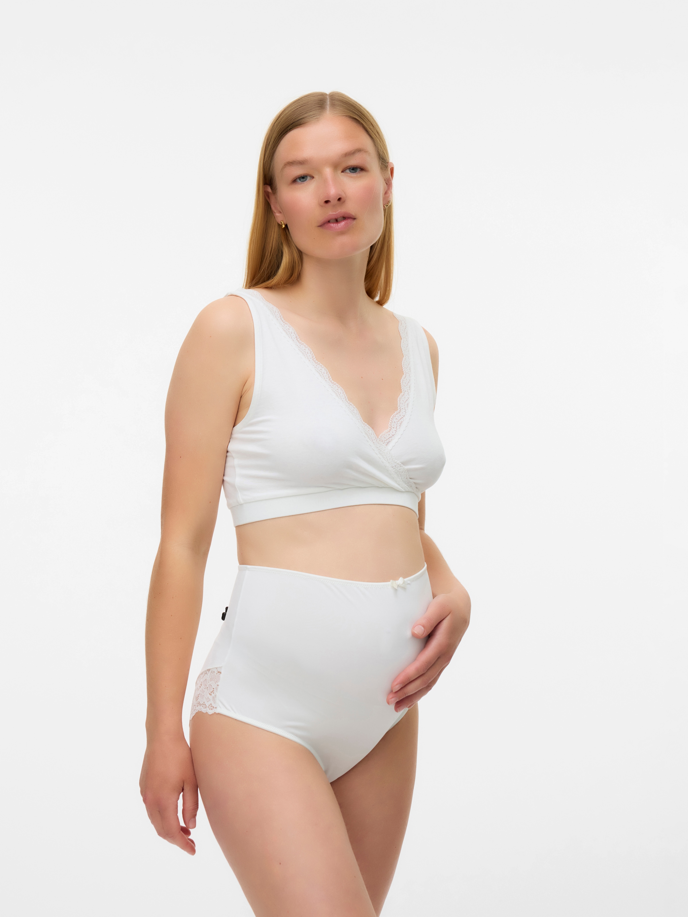 Mamalicious Bustier »MLHELENA CROSSY LACE BRA 2F 2-P NOOS«