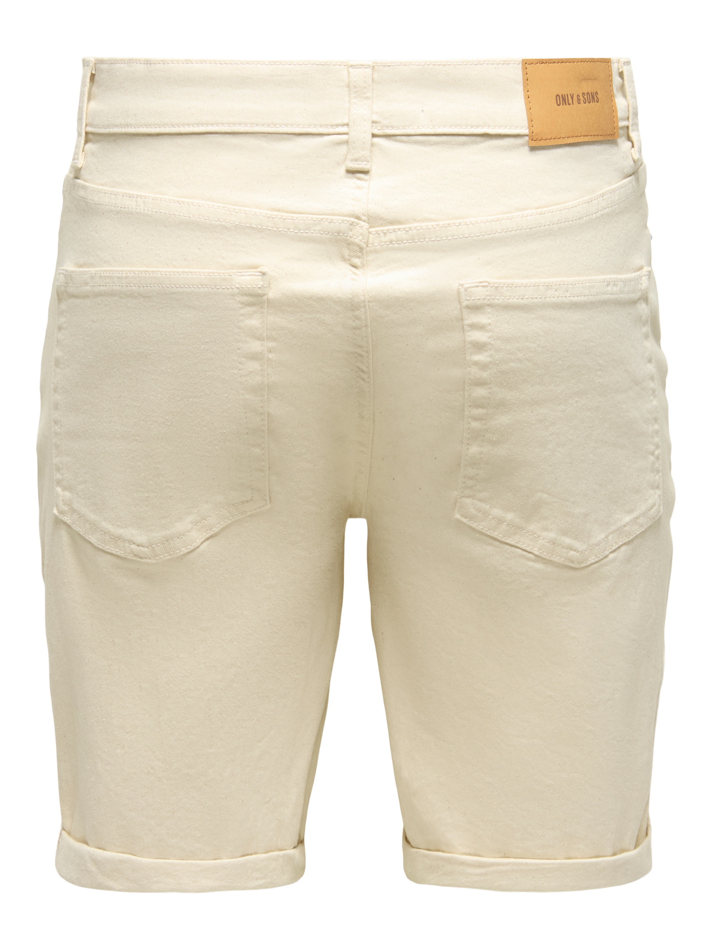 ONLY & SONS Jeansshorts »ONSPLY ECRU 9470 PIM DNM SHORTS NOOS« Baumwollmischung, regular fit