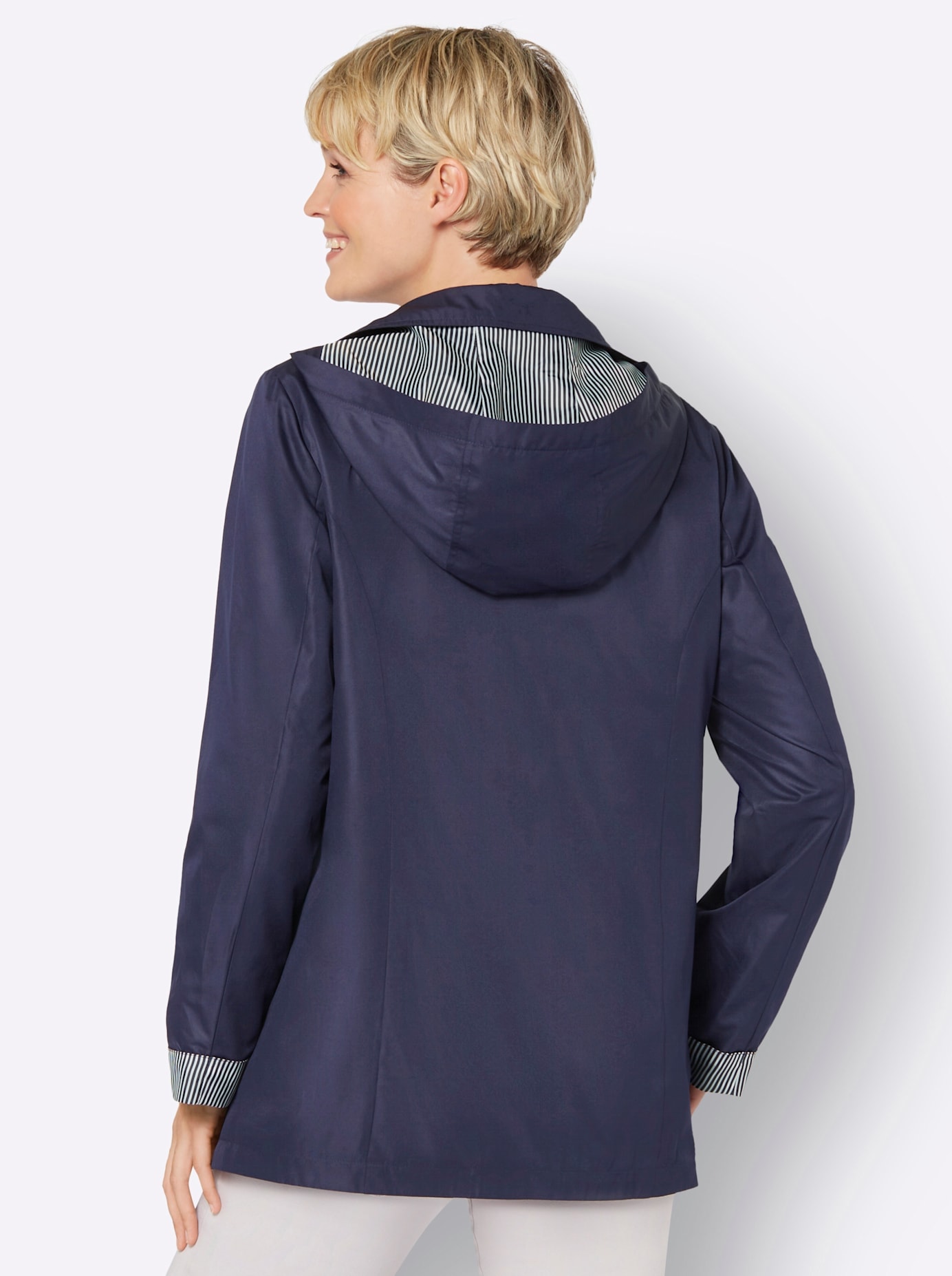 Classic Basics Langjacke, mit Kapuze