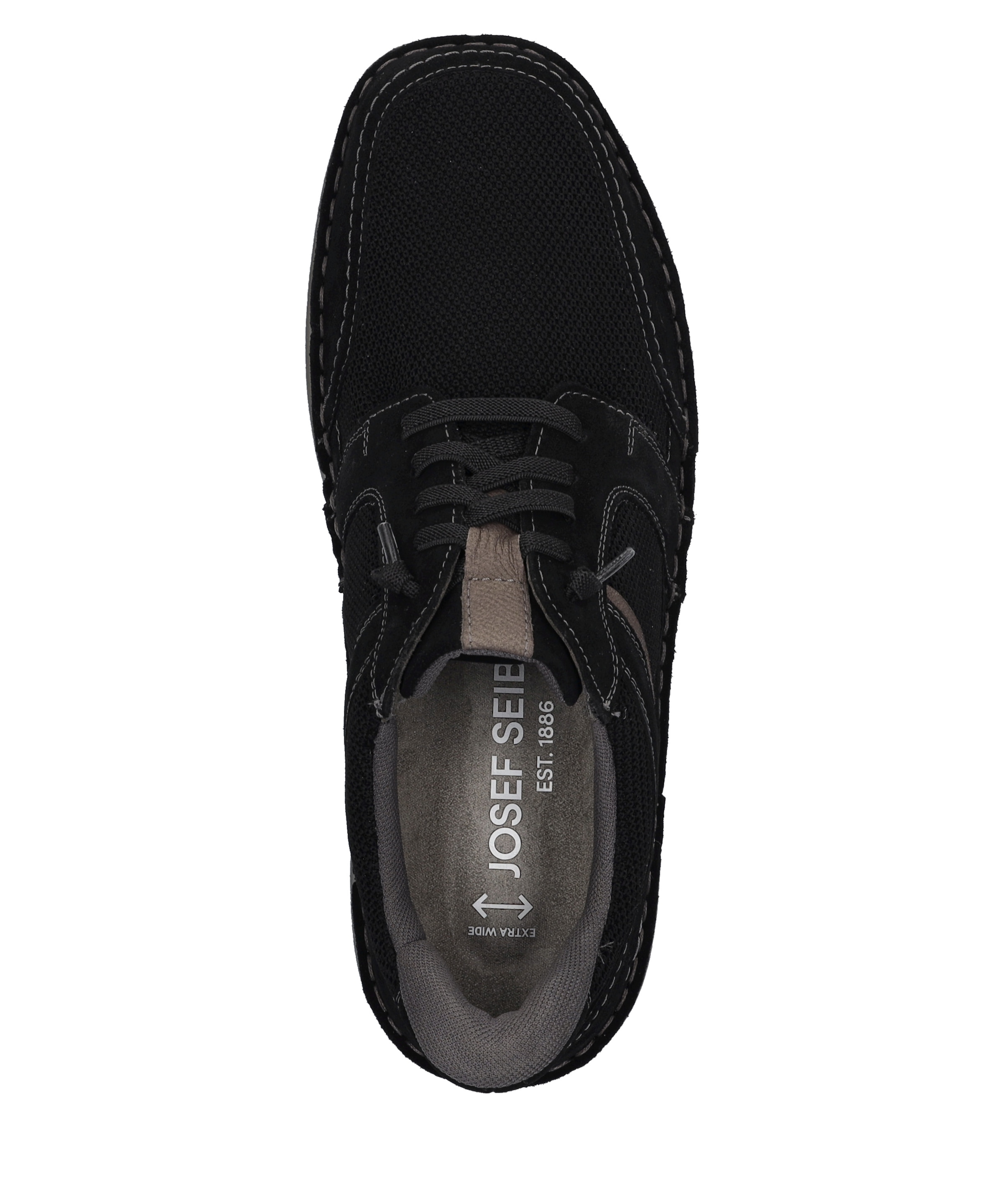 Josef Seibel Schnürschuh »New Anvers 24, schwarz-kombi«