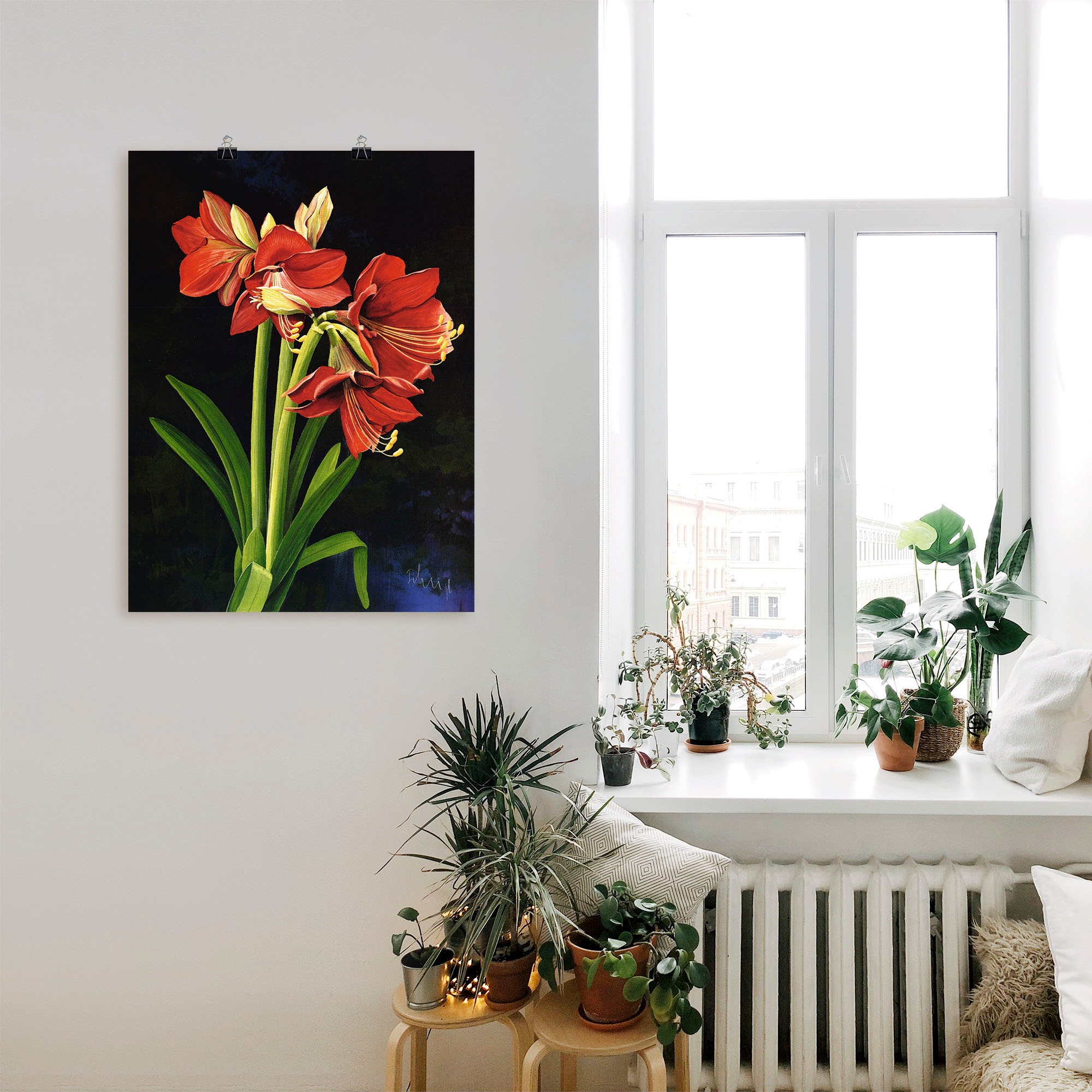 Artland Wandfolie »Amaryllis«, Blumen, (1 St.), selbstklebend