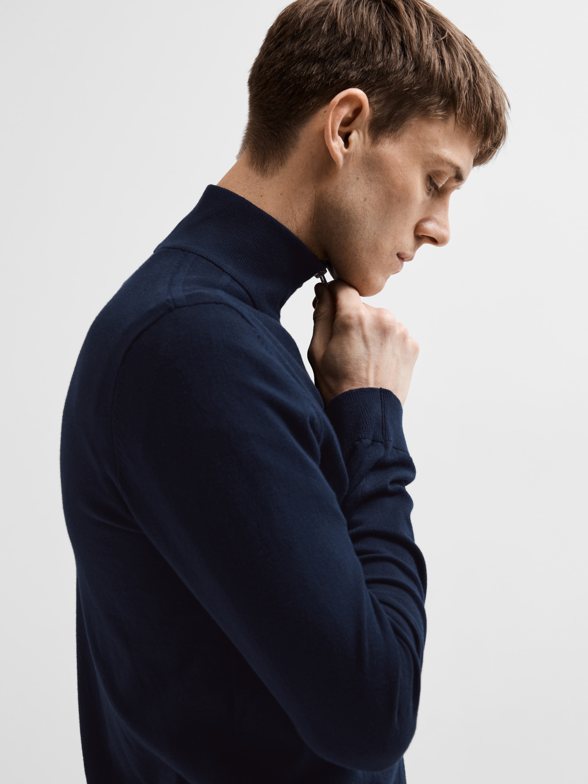 SELECTED HOMME Strickjacke »SLHBERG FULL ZIP CARDIGAN NOOS«
