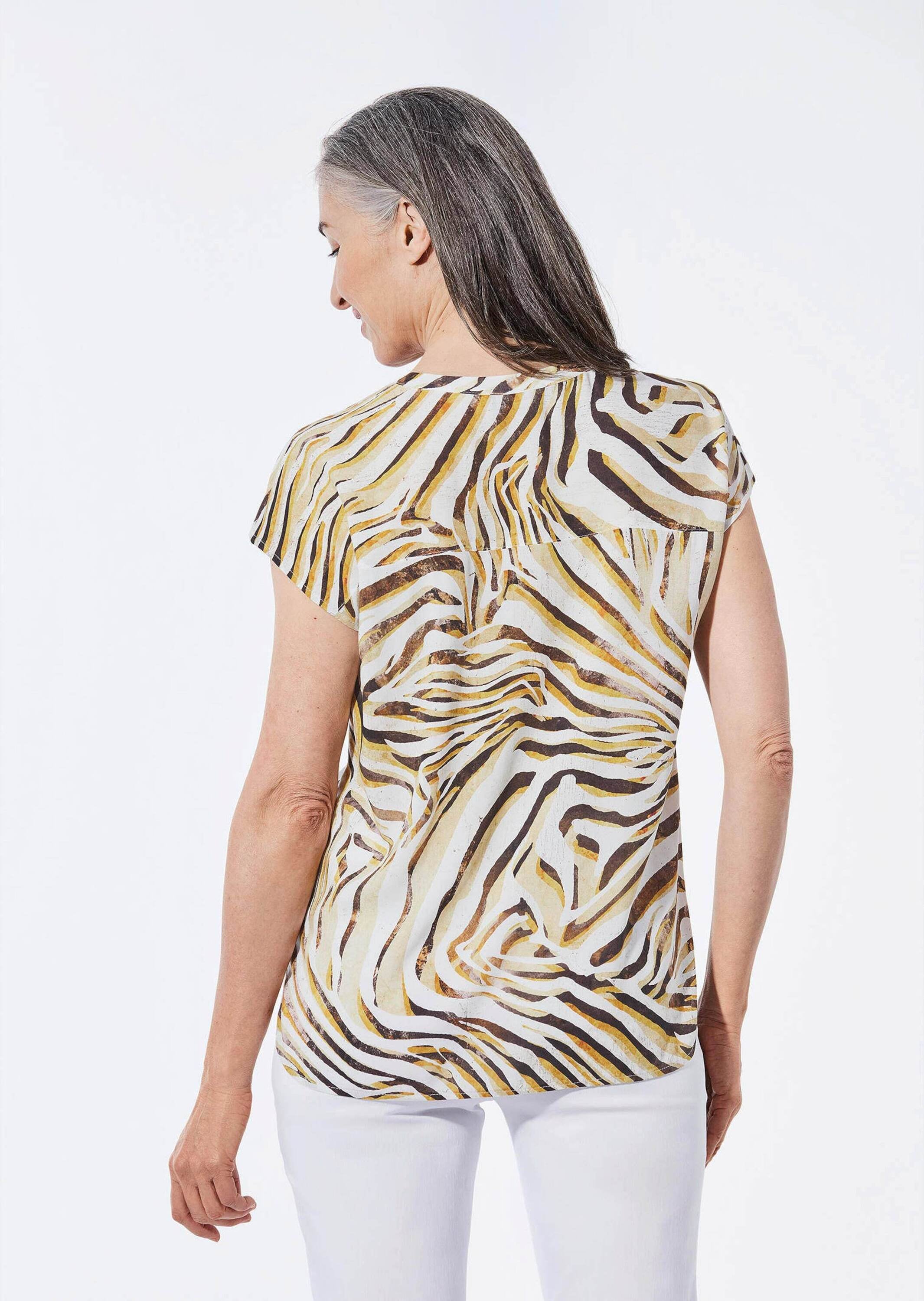 GOLDNER Kurzarmbluse »Bluse«