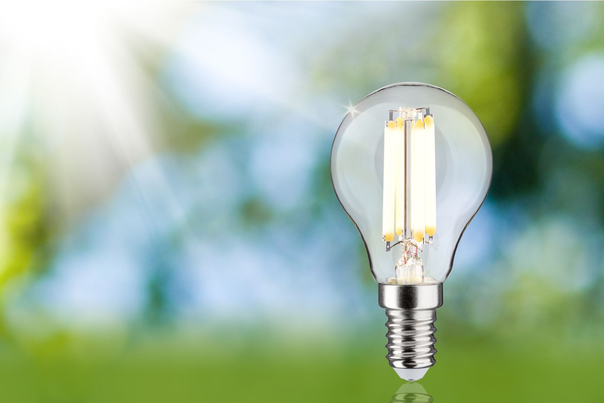 Paulmann LED-Leuchtmittel »Eco-Line Filament 230V LED Tropfen E14 1er-Set 525lm 2,5W 3000K Klar« E14 1 Stk. Warmweiß