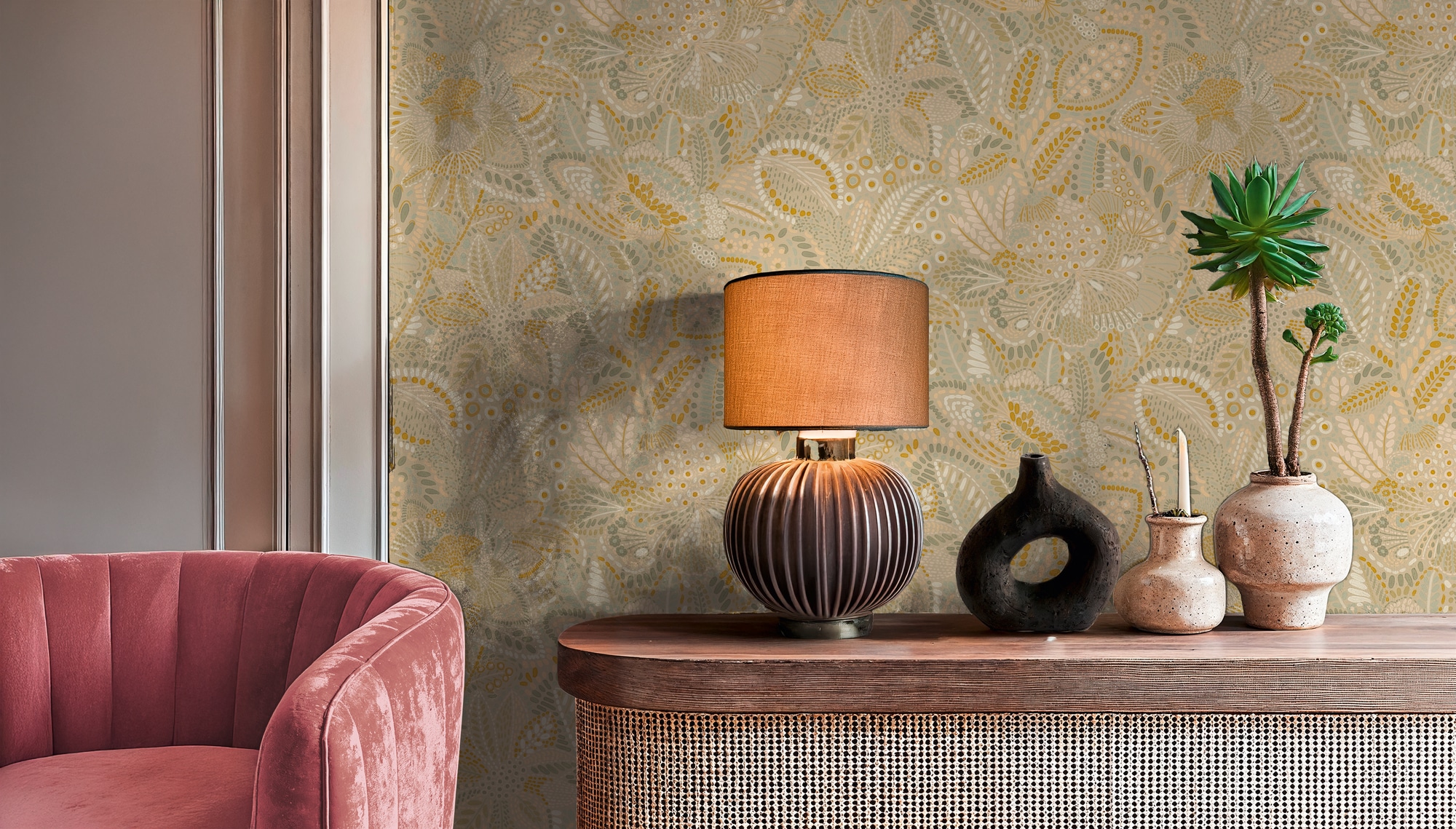 A.S. Création Vliestapete »Cuba II Ethno Floral Jungle« Retro | floral | tropisch leicht strukturiert Auffälliges Ethno-Design mit kunstvollen floralen Elementen