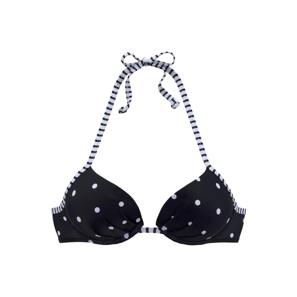 s.Oliver Push-Up-Bikini-Top »Audrey«, mit Punkten und Streifen