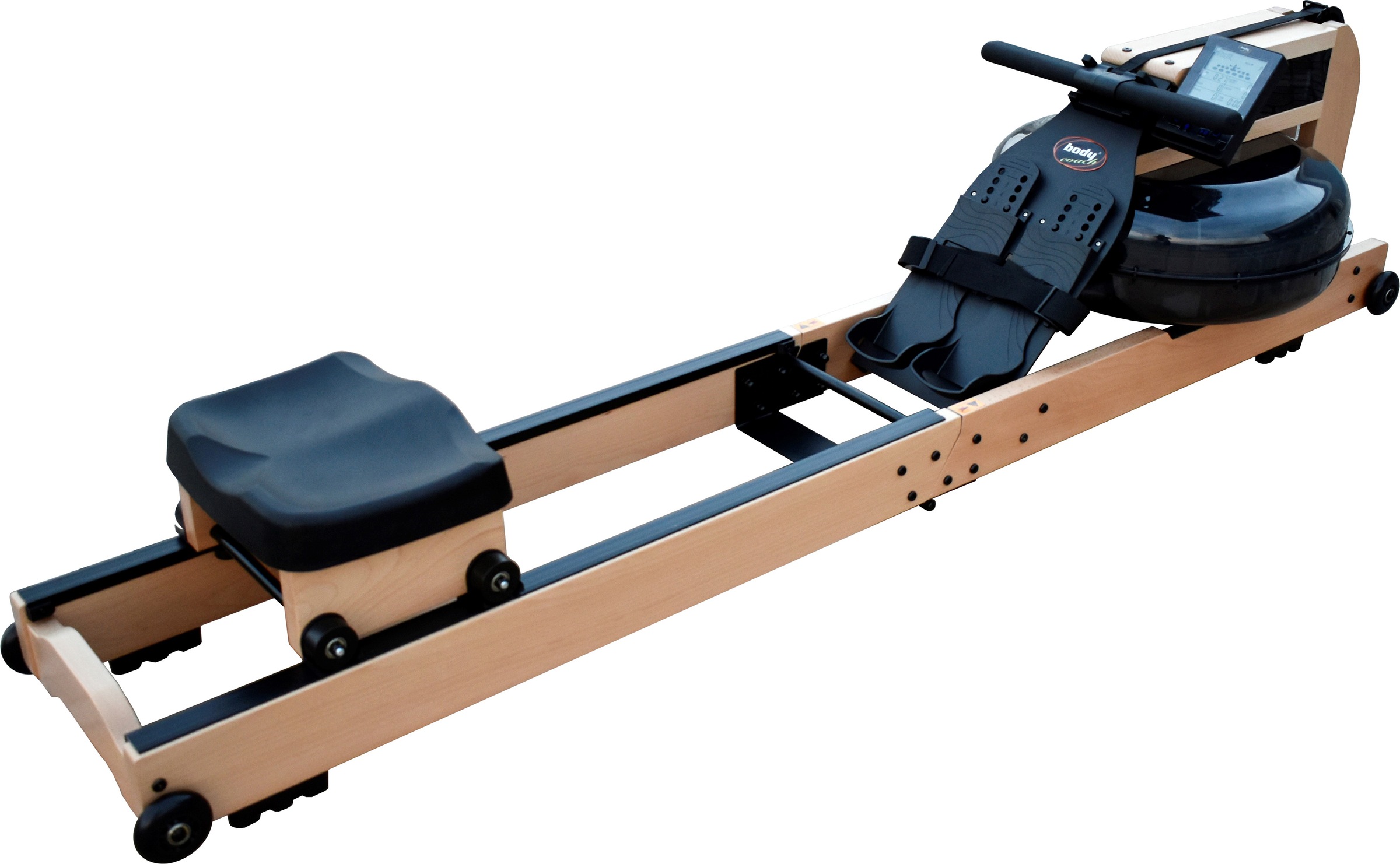 body coach Ruderzugmaschine »Wood Champion II Rower«, (extra großer Wassertank, platzsparend faltbar), Rudermaschine
