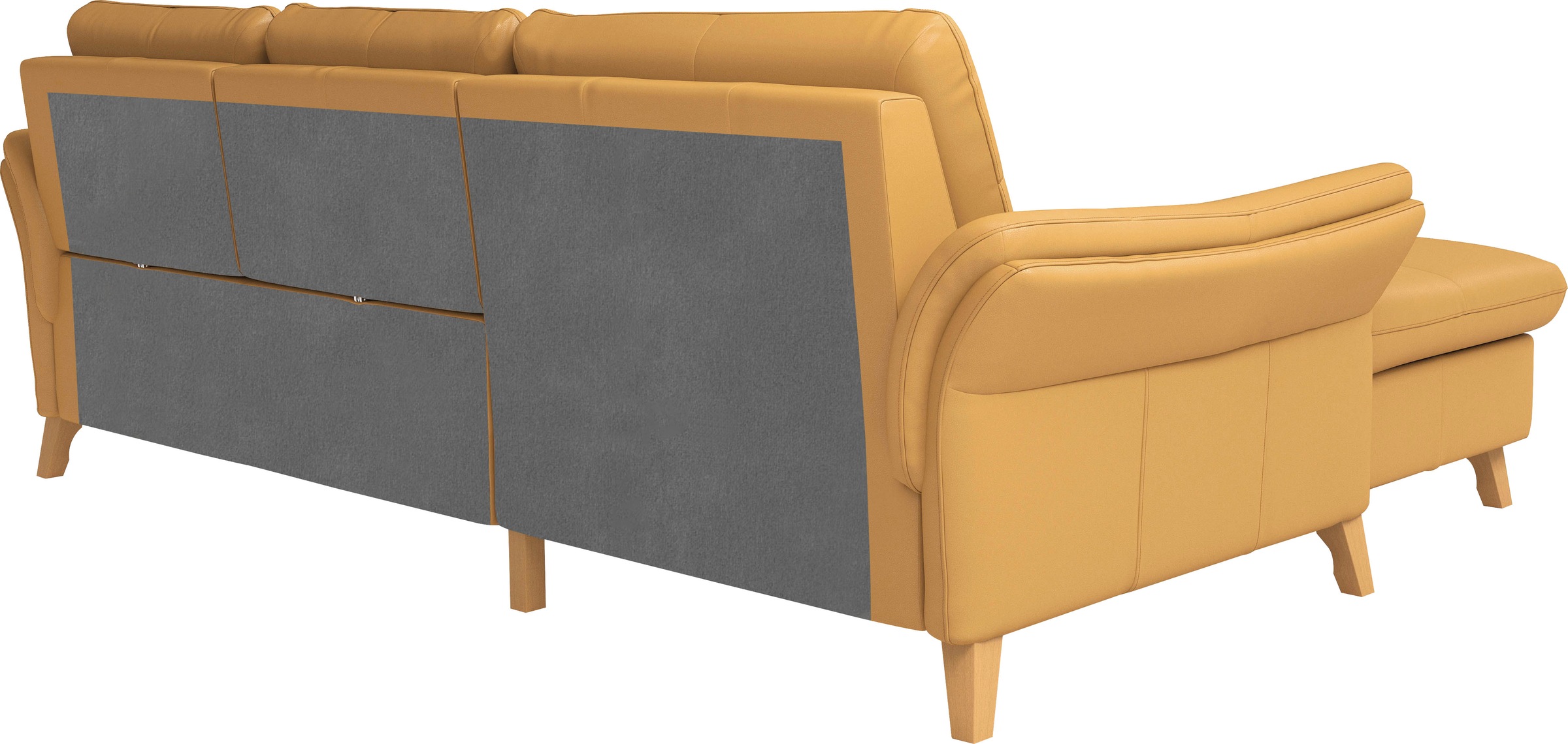 sit&more Ecksofa »Göteborg« Sitztiefenverstellung und Federkern, wahlweise mit Bettfunktion