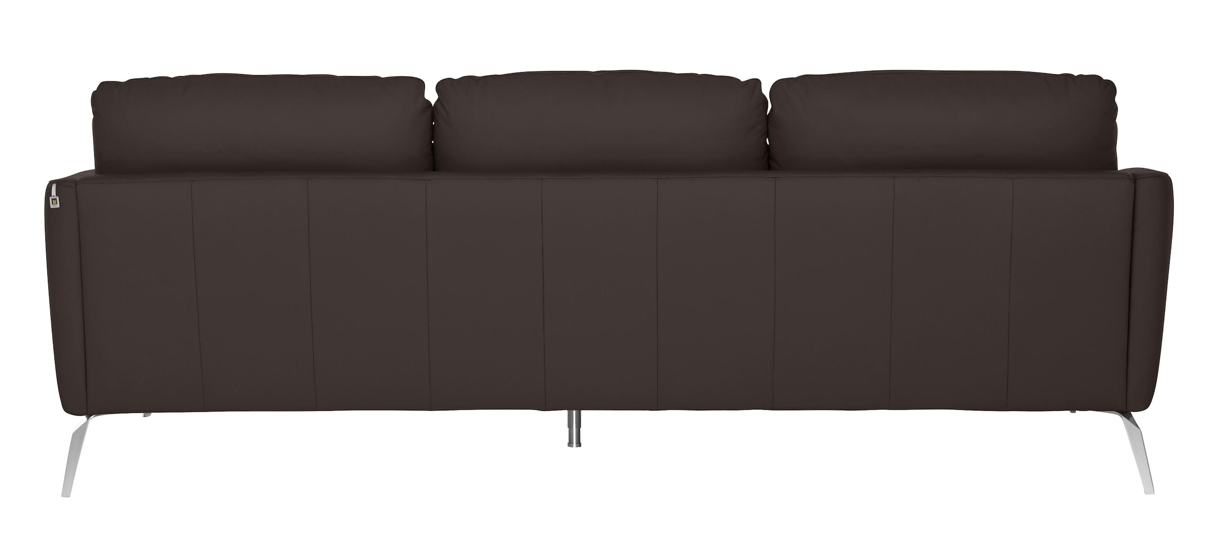 W.SCHILLIG Big-Sofa »softy«, mit dekorativer Heftung im Sitz, Füße Chrom glänzend