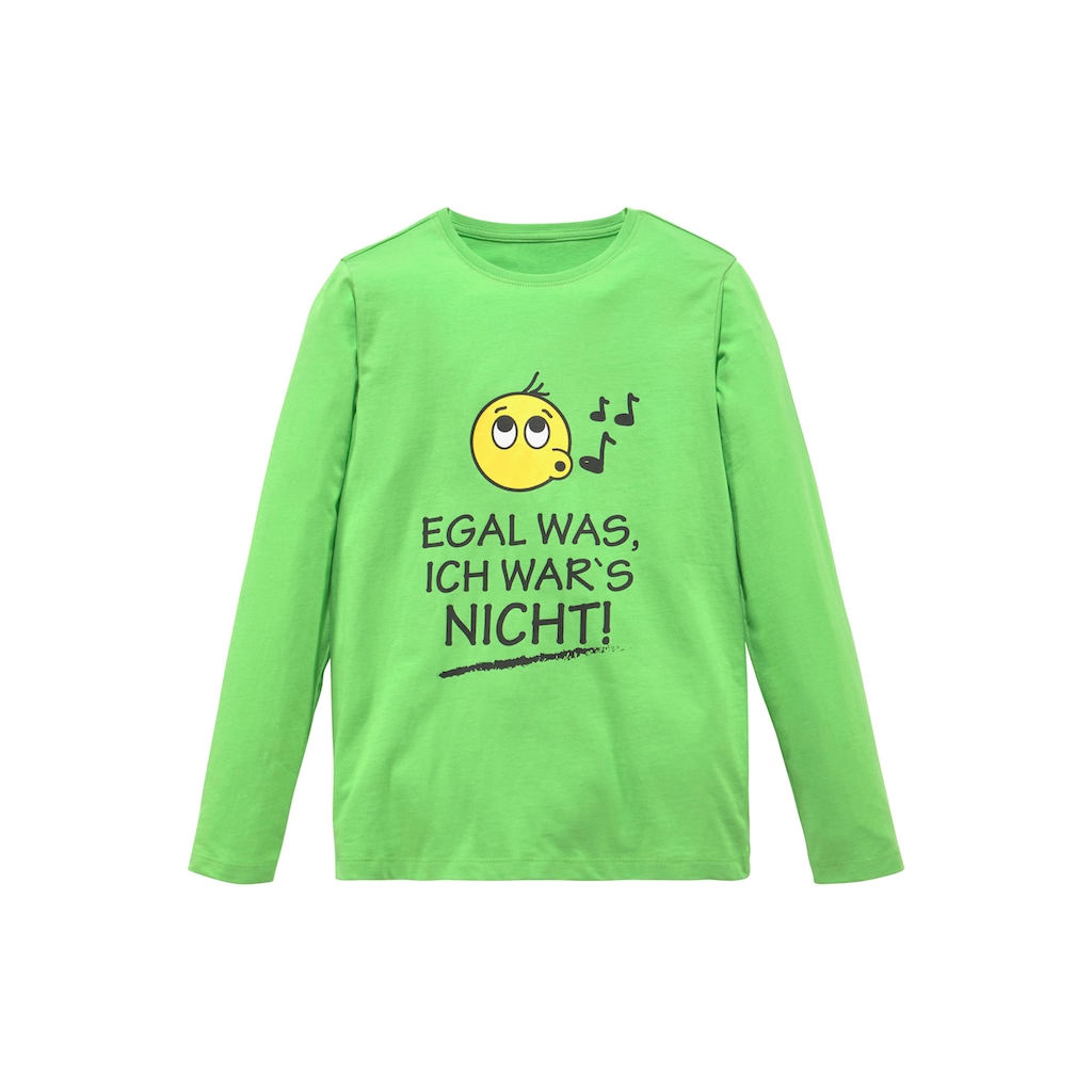 KIDSWORLD Langarmshirt »EGAL WAS, ICH WAR'S NICHT!«, Spruch