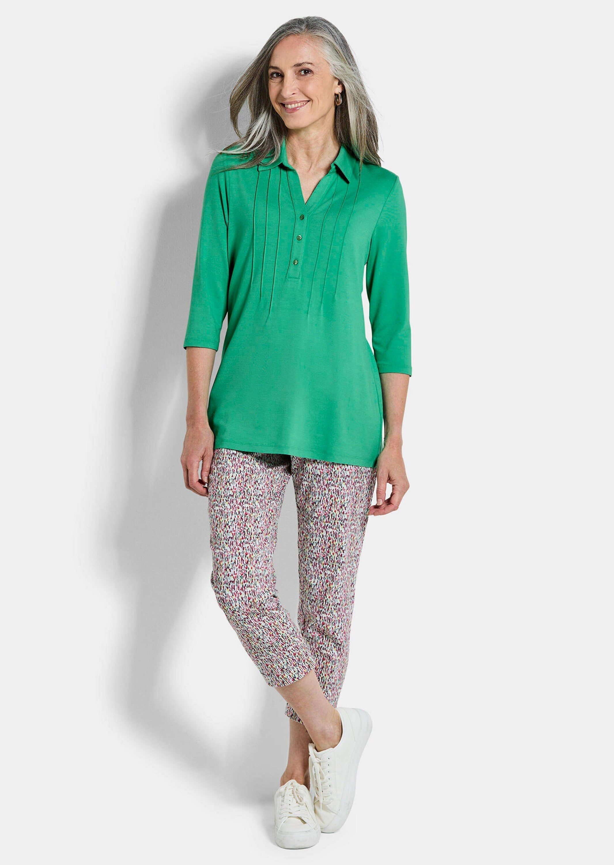 GOLDNER Tunika »Elegantes Blusenshirt mit Biesen« stretchbequeme Jerseyqualität