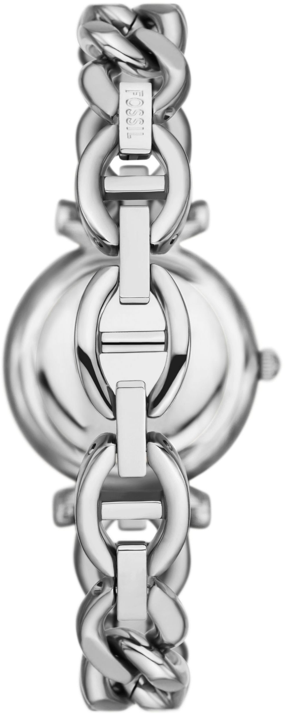 Fossil Quarzuhr »CARLIE MINI«, Armbanduhr, Damenuhr, Edelstahlarmband