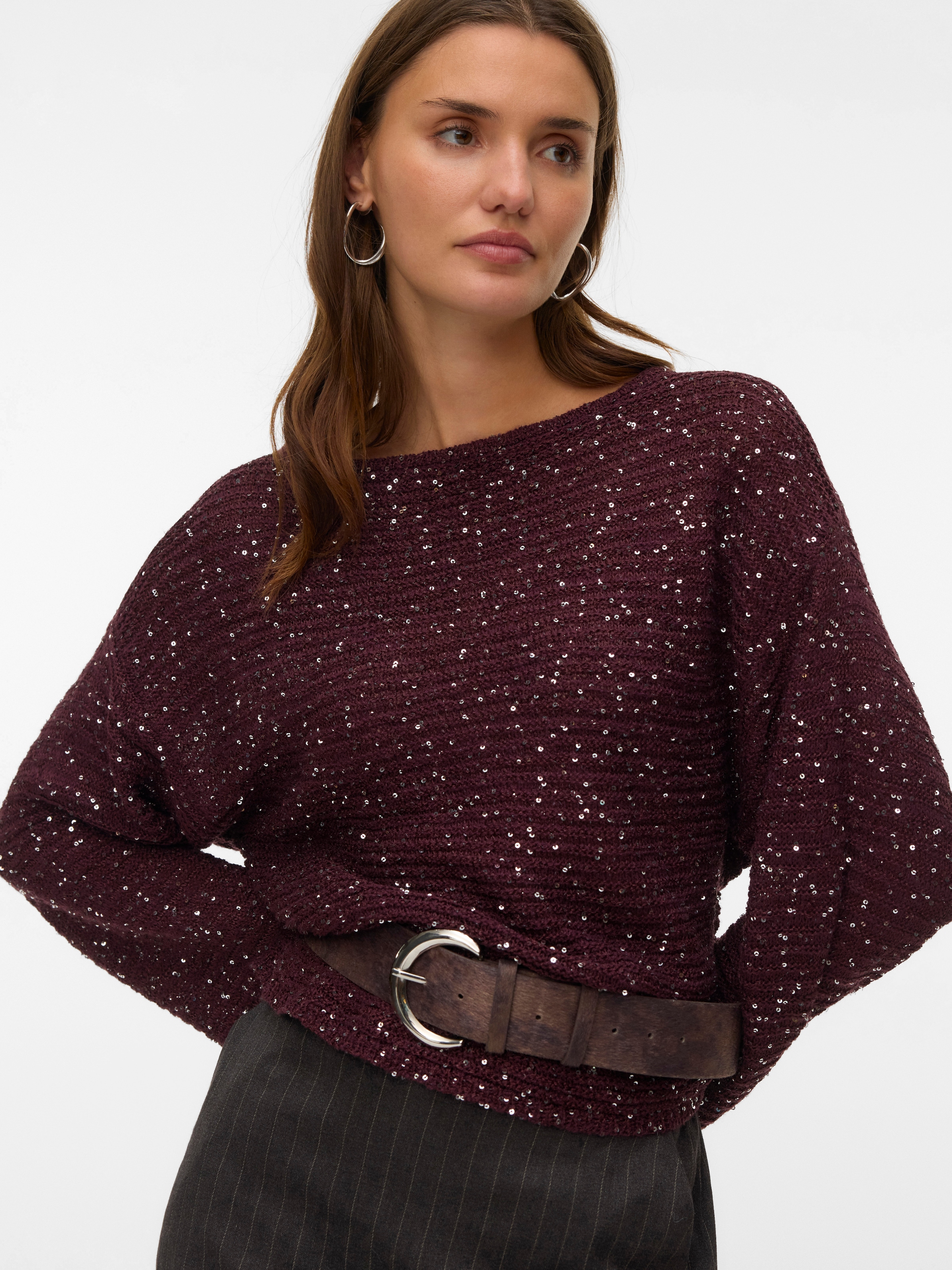 Vero Moda Strickpullover »VMLEILANI STITCH LS BOATNECK PULLOVER«