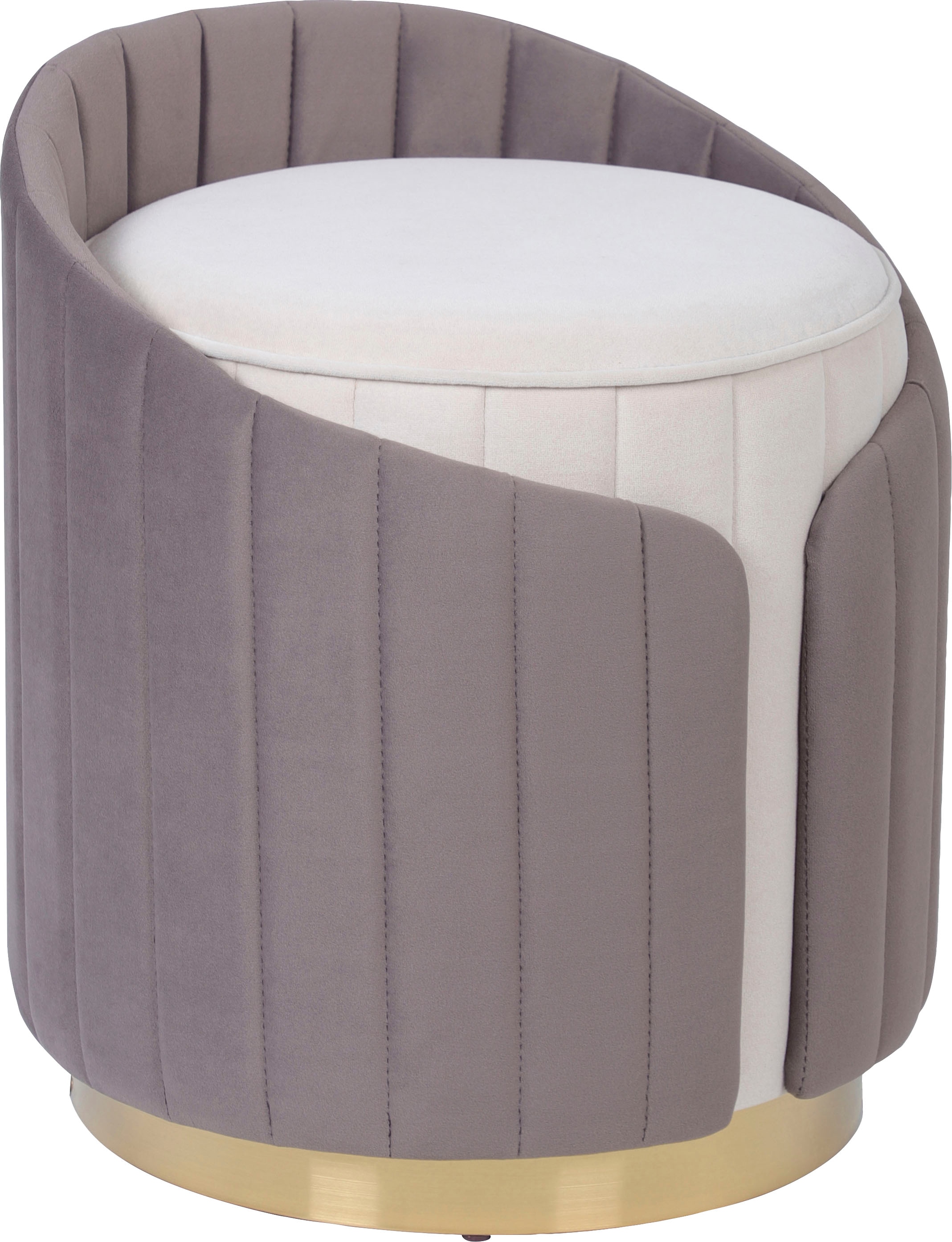 Kayoom Sitzhocker »Hocker Corin 145, Modernes Design, Komfortabel mit Rückenstütze«, (1 St.), zweifarbig, modern, komfortable Rückenstütze