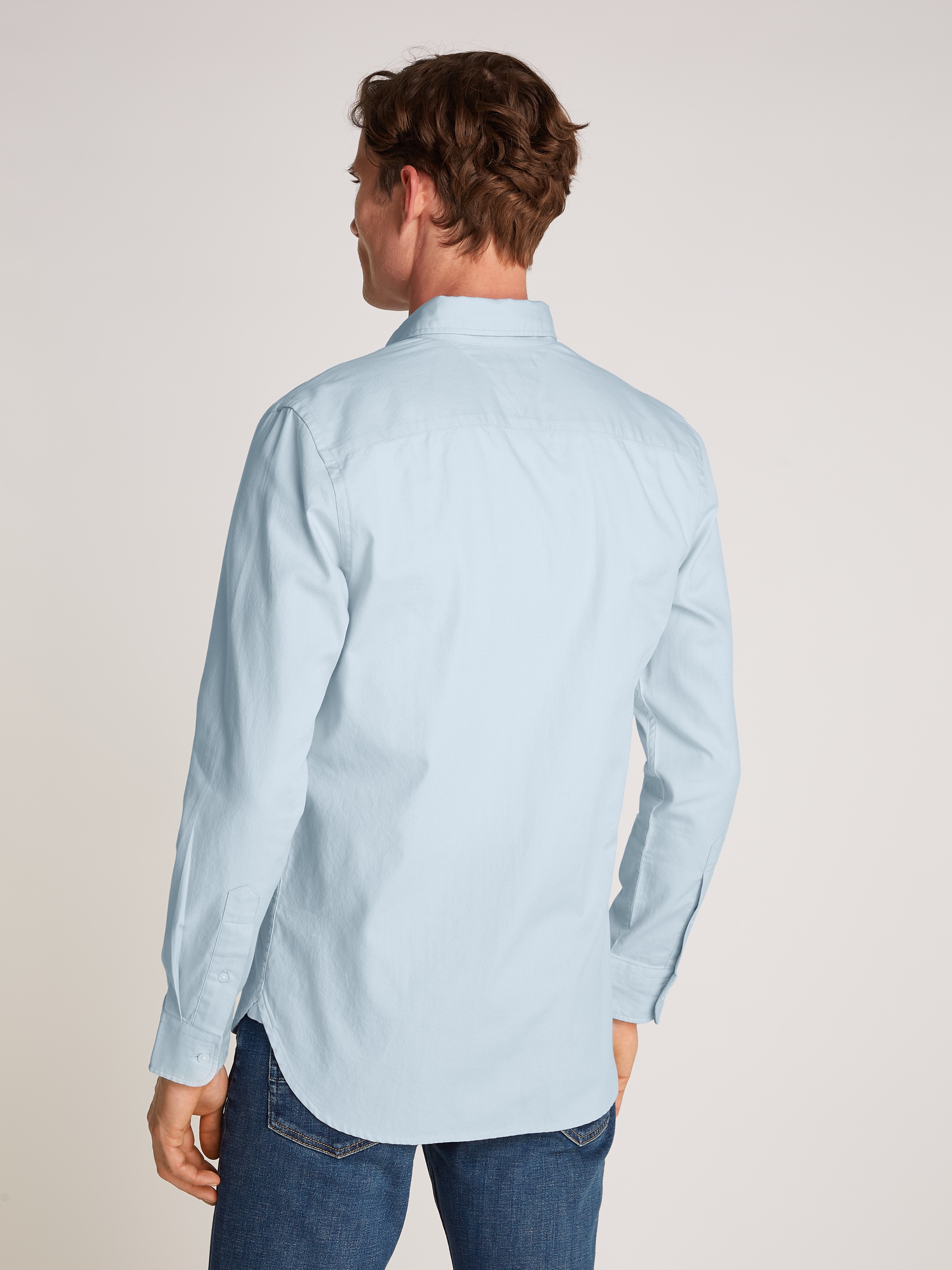 Tommy Hilfiger Businesshemd »FLEX DOBBY SF SHIRT«, mit Logostickerei
