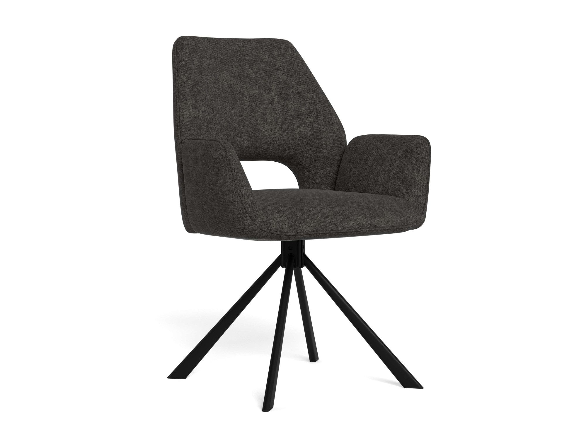 ACTONA GROUP Esszimmerstuhl »Graham, Polsterstuhl, Stuhl mit Polsterung« (Set) 2 Stk.Stoff, dekorativer Cut-Out, Drehfunktion, 4-Stern-Gestell, FSC™