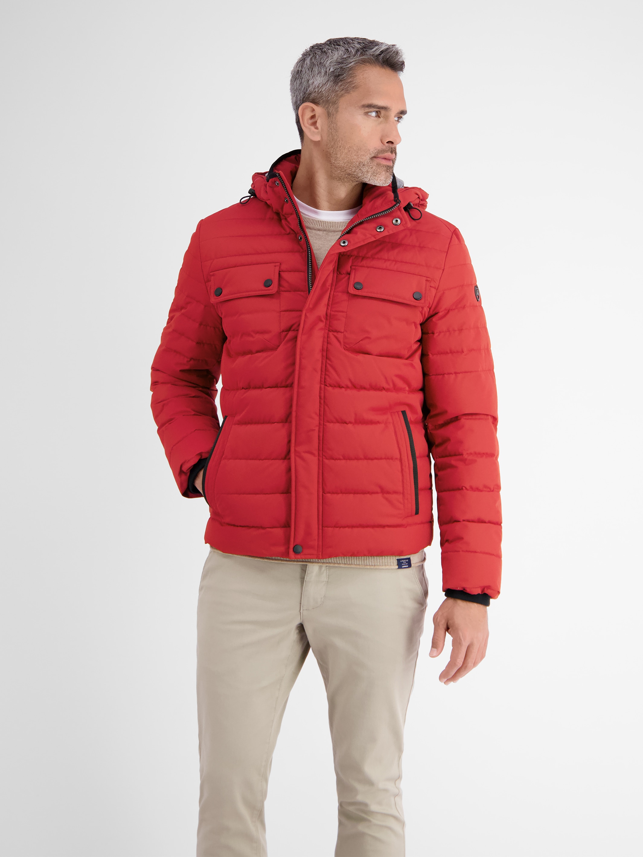 LERROS Winterjacke »Steppjacke mit abnehmbarer Kapuze« mit Kapuze