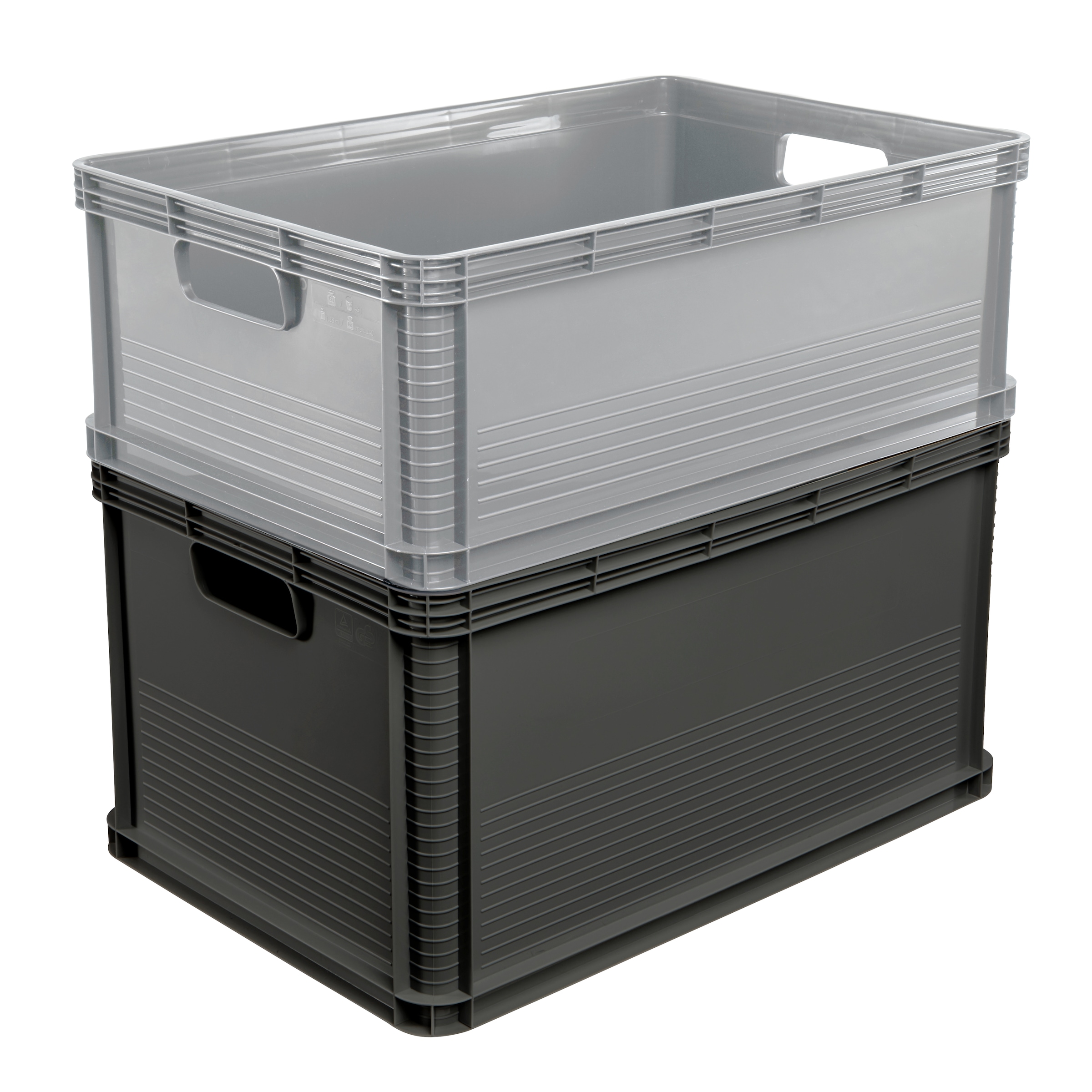 keeeper Transportbehälter »Transportbox robert, 3er Set, 45 L, 60 x 40 x 22 cm« 40 cm breit 22 cm hoch 60 cm lang Set, 3 Stk. tlg. säure- und laugenbeständig, 60 kg Tragkraft
