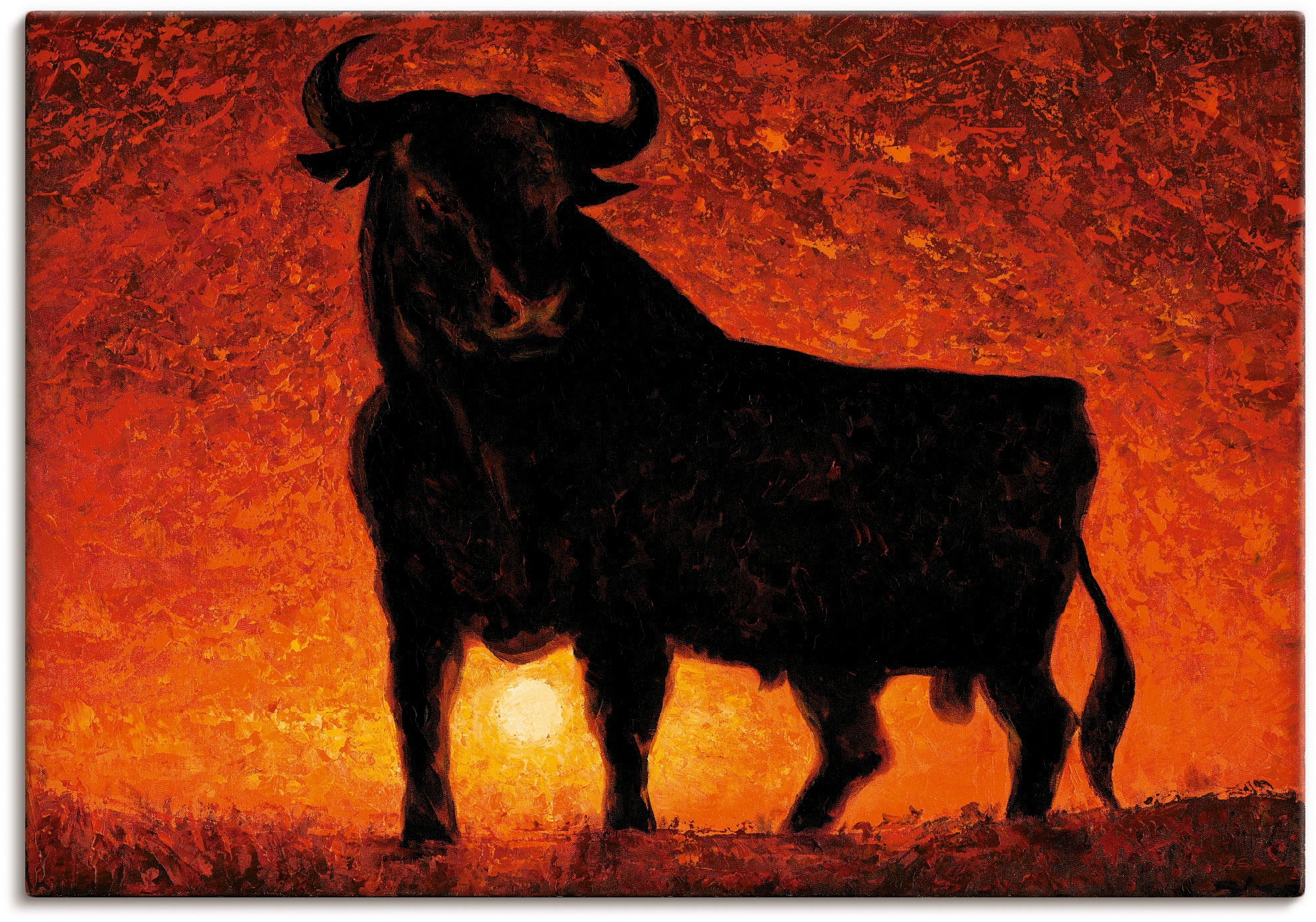 Größen St.), OTTO als Stier«, Poster Wandaufkleber »Andalusischer Leinwandbild, Wandbild in (1 bei oder Alubild, Wildtiere, Artland versch.