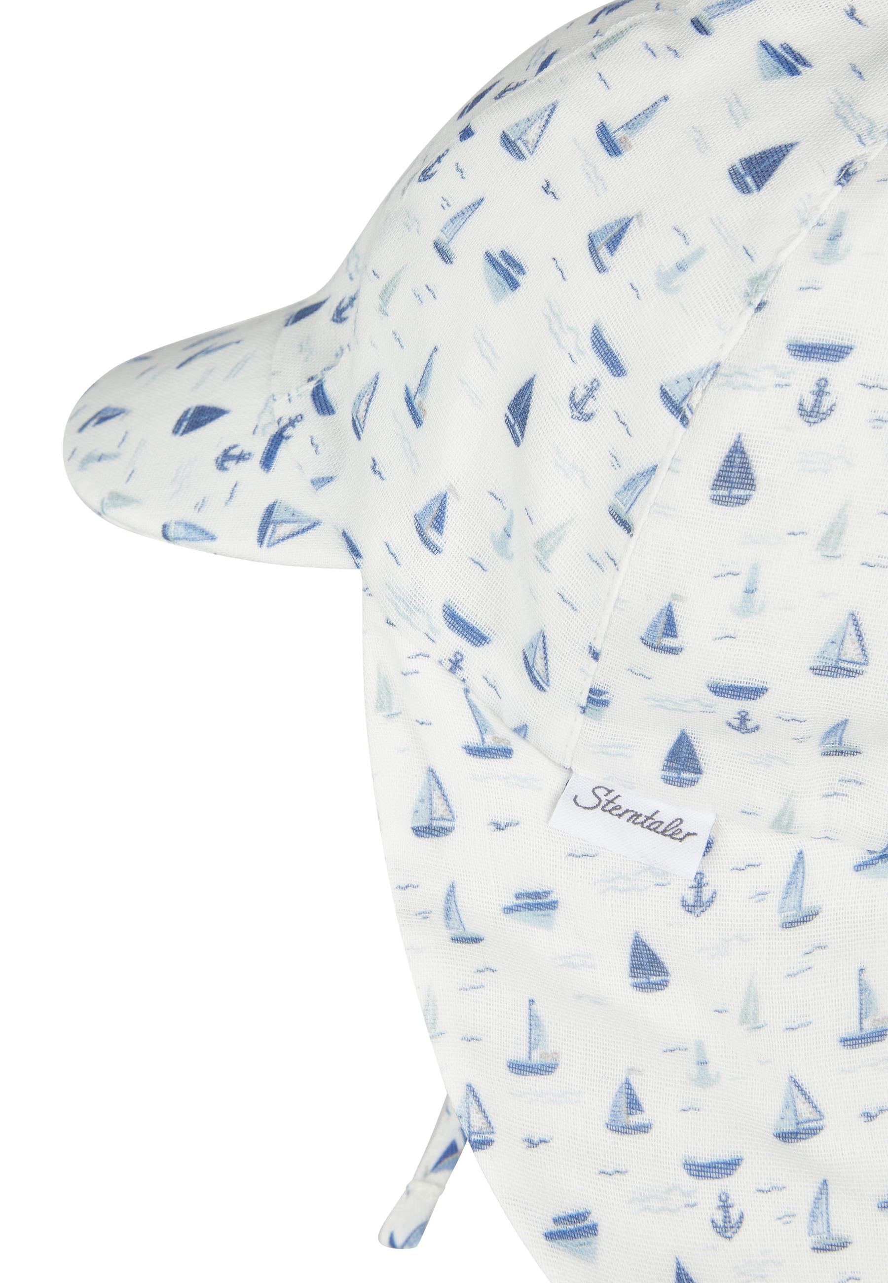 Sterntaler® Sonnenhut »Schirmmütze mit Nackenschutz Boote«