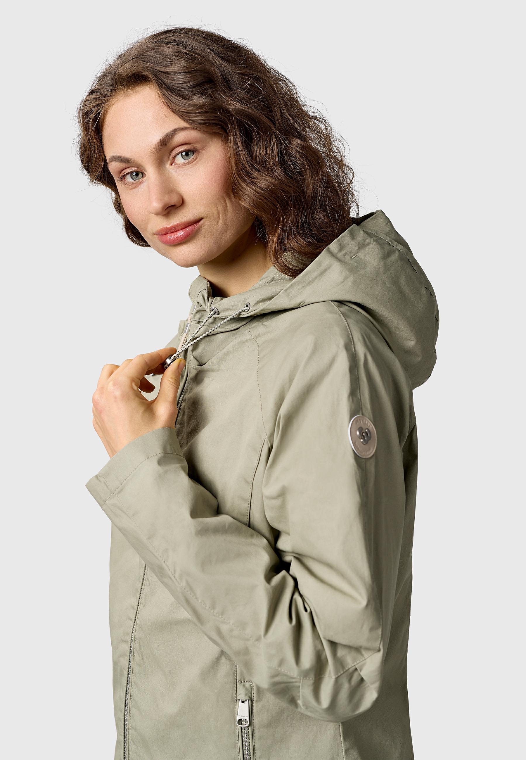 Ragwear Outdoorjacke »Outdoorjacke Dizzea Vintage YOUMODO« mit Kapuze Beschichtete Damen Übergangsjacke mit Kapuze