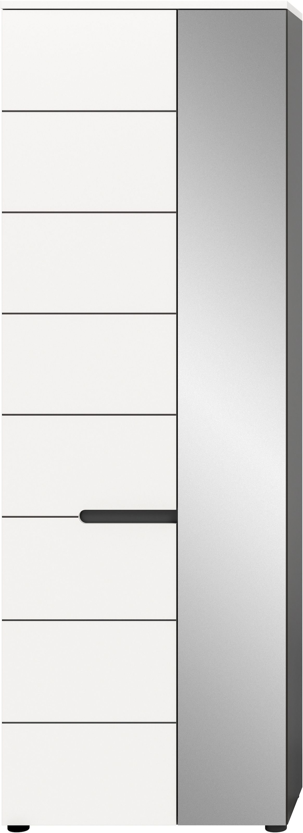 INOSIGN Garderobenschrank »REHAT, TOPSELLER!, Höhe 190cm, 2 Türen, 6 Fächer, 1 Kleiderstange« in verschiedenen Farben erhältlich, 1 Stk. tlg. Garderobe, Flurschrank, Dielenschrank, Kleiderschrank, Garderobenmöbel
