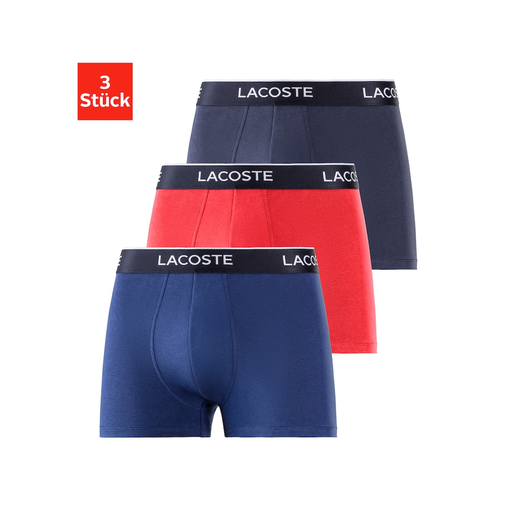 Lacoste Trunk »eng Boxershorts Lacoste Herren Premium«, (Packung, 3 St., 3er-Pack)