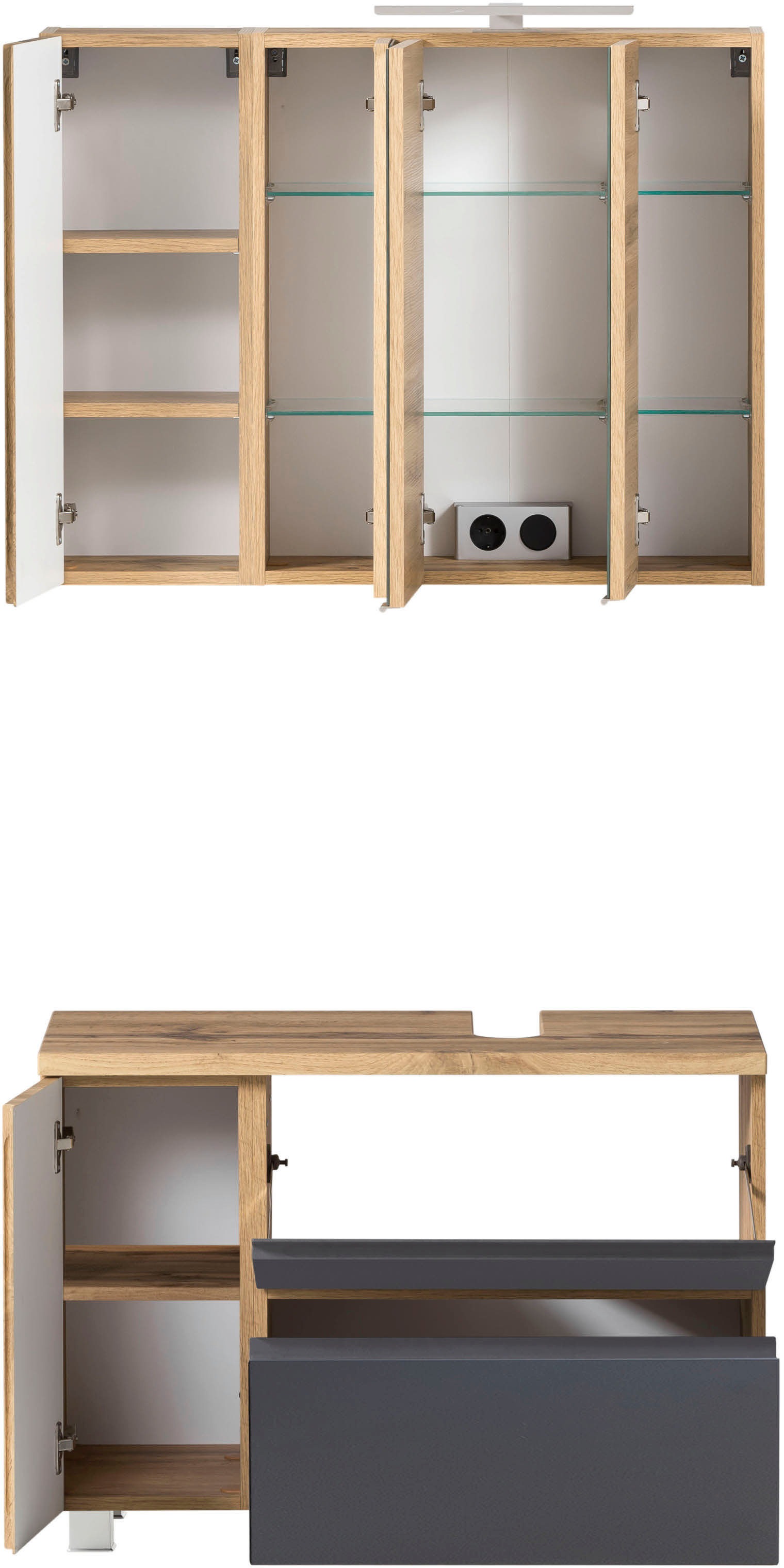 welltime Badmöbel-Set »Sölden« 2 Stk. tlg.