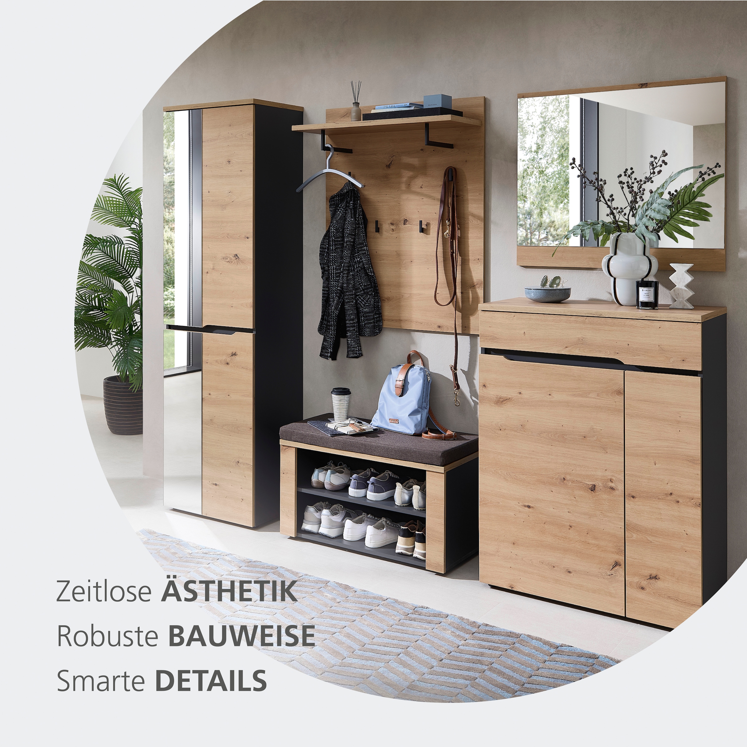 OTTO home Sitzbank »Fargo Sitzbank, 80/48/38 (B/H/T cm)« 1 Stk. tlg. 1 Boden, Sitzkissen