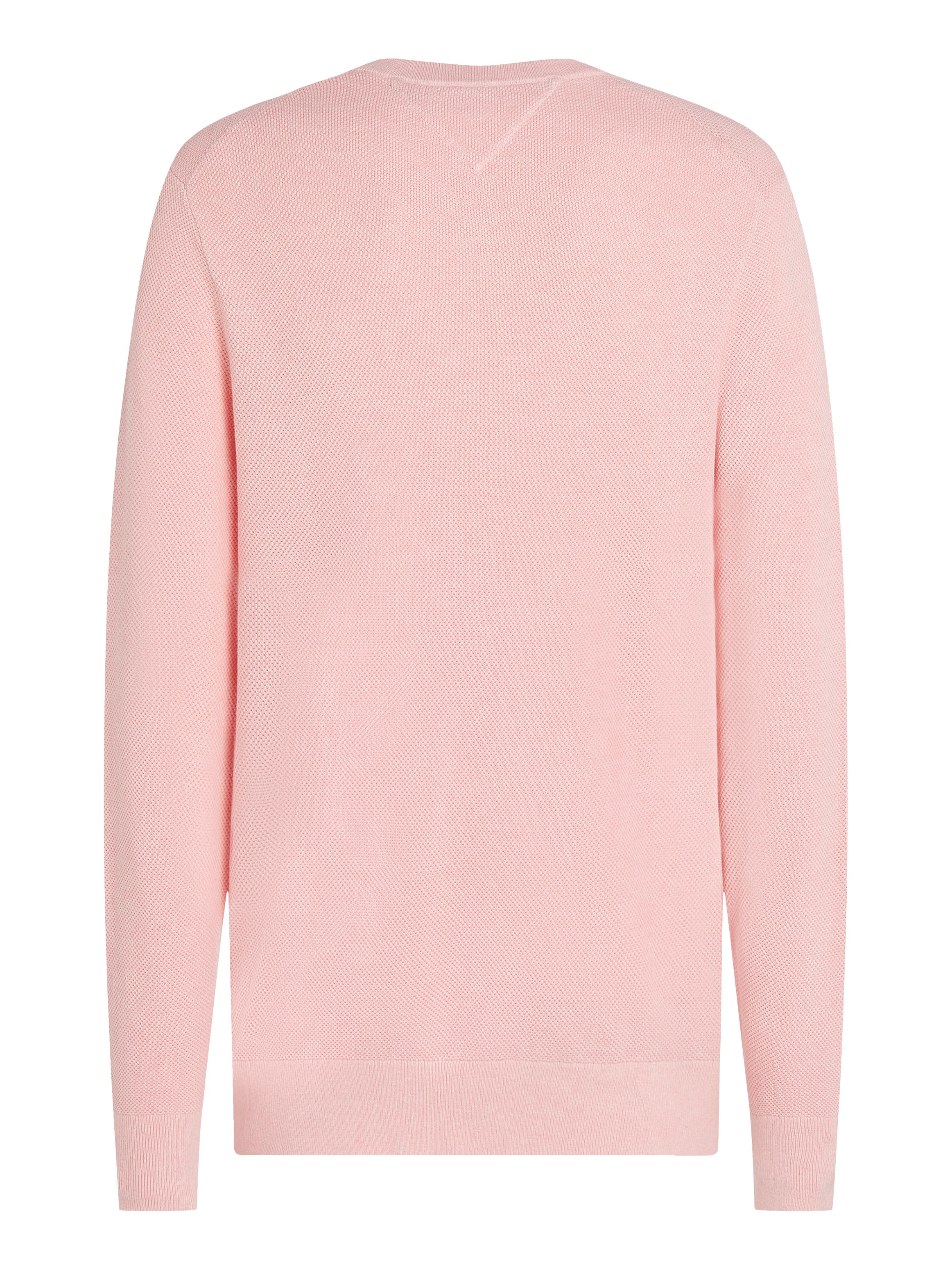 Tommy Hilfiger Rundhalspullover »ESSENTIAL STRUCTURE CREW NECK mit Struktur und Label«, unifarben, casual, regular fit, Baumwolle, Rundhals