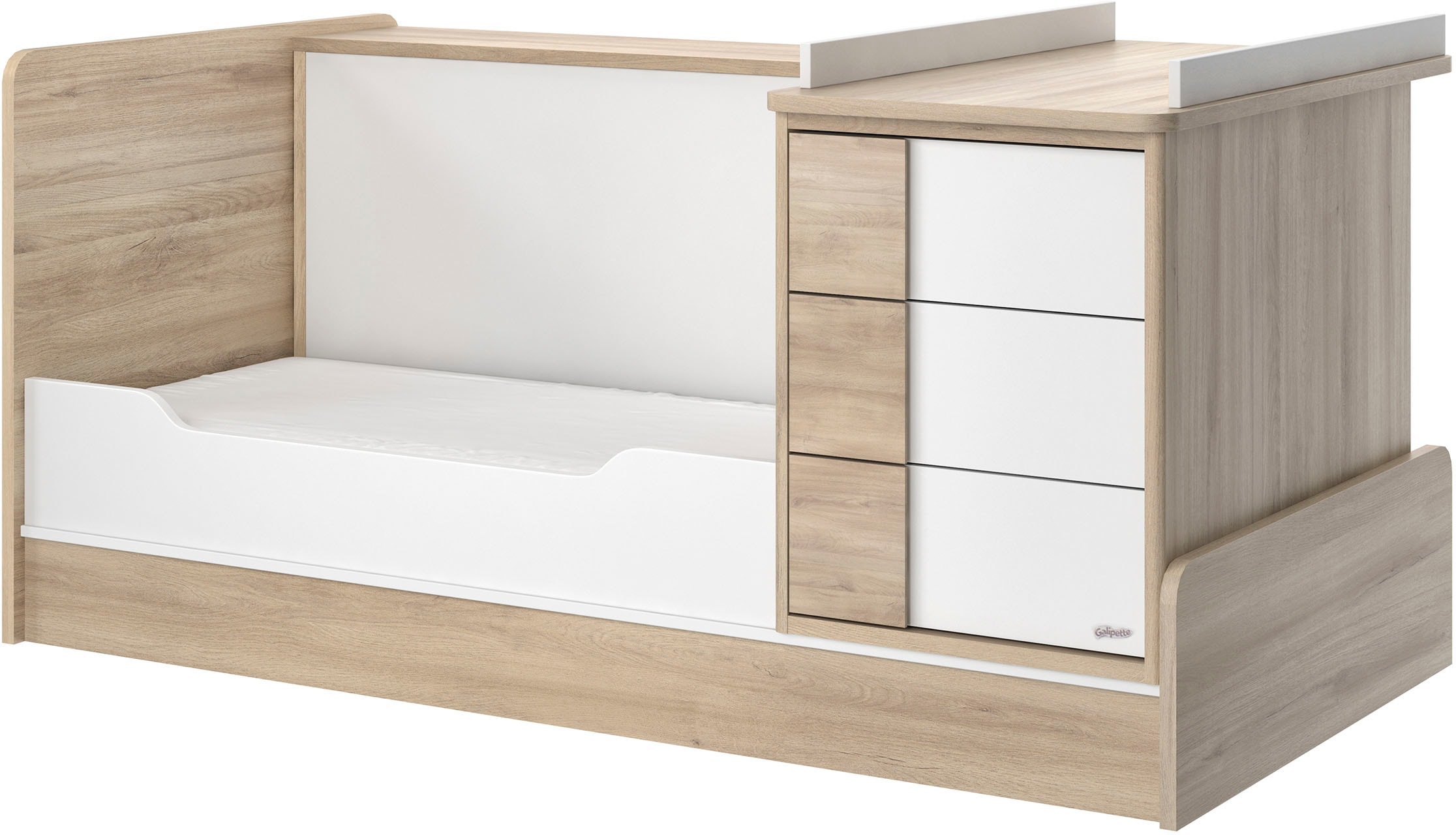 Galipette Bettanlage »Sasha«, (5 tlg.), bestehend aus Bett, Regal, Kommode, Schreibtisch & Ablage