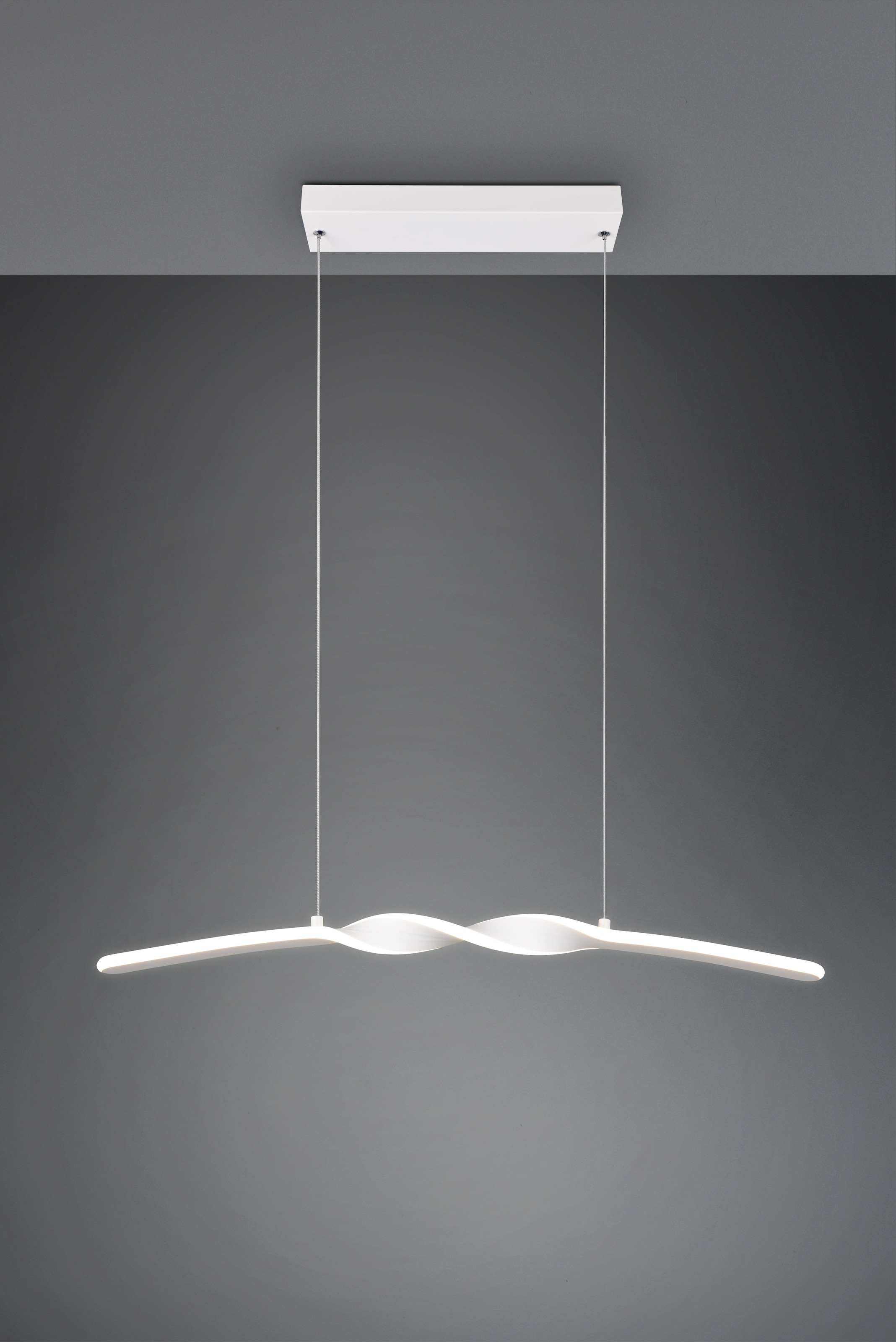 REALITY Leuchten LED Pendelleuchte »GINKO, Hängeleuchte LED 18W 2100 Lumen 4000K kaltweiß« LED-Board 1 Stk. Kaltweiß Hängelampe Esszimmer, höhenverstellbar bis max 150cm, Breite 79 cm