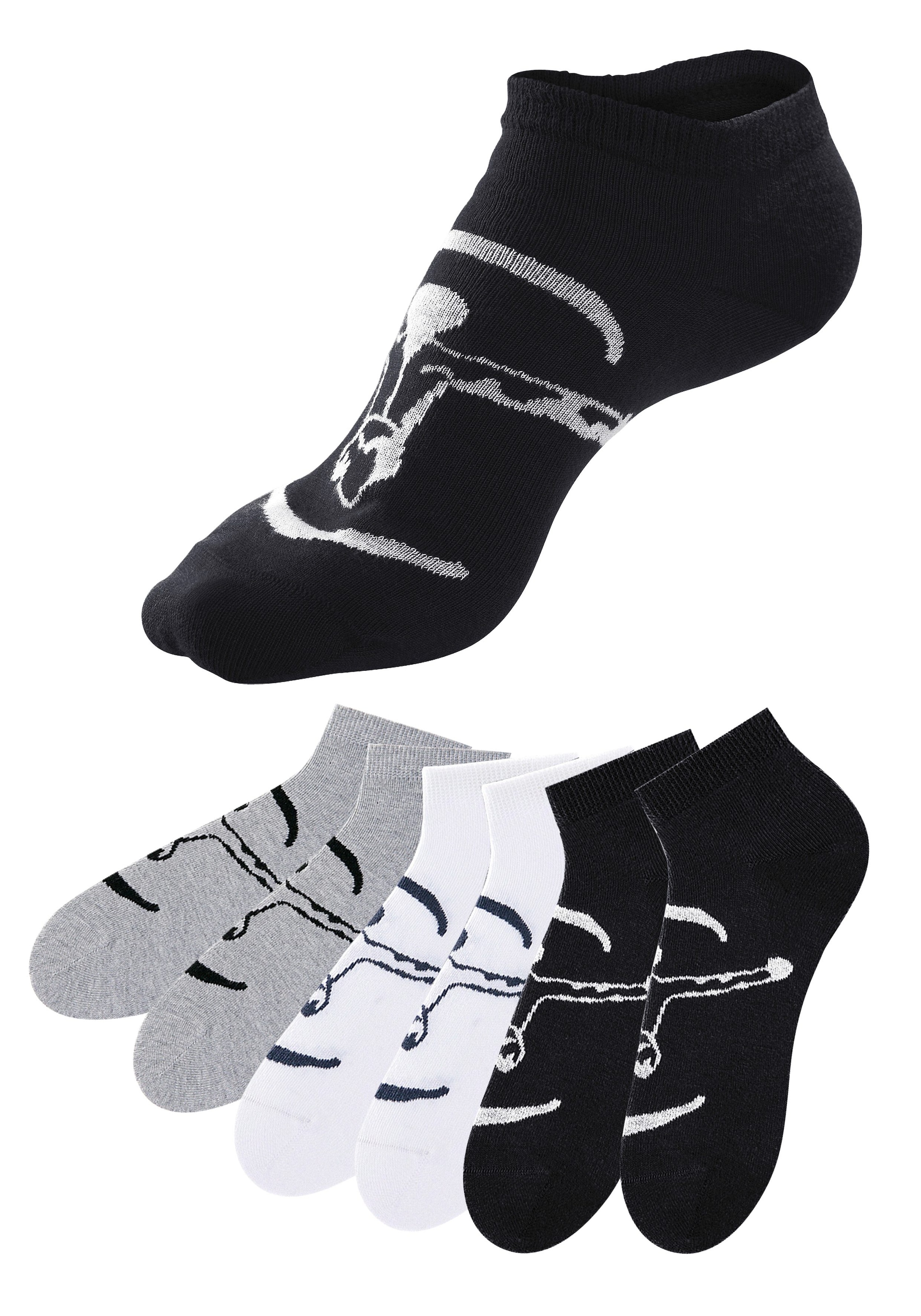 Chiemsee Sneakersocken, (Set, 6 Paar), ideal für Sport & Freizeit