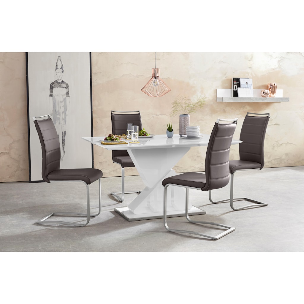 MCA furniture Freischwinger »Pescara«, (Set), 2 St., Kunstleder, Stuhl belastbar bis 120 Kg