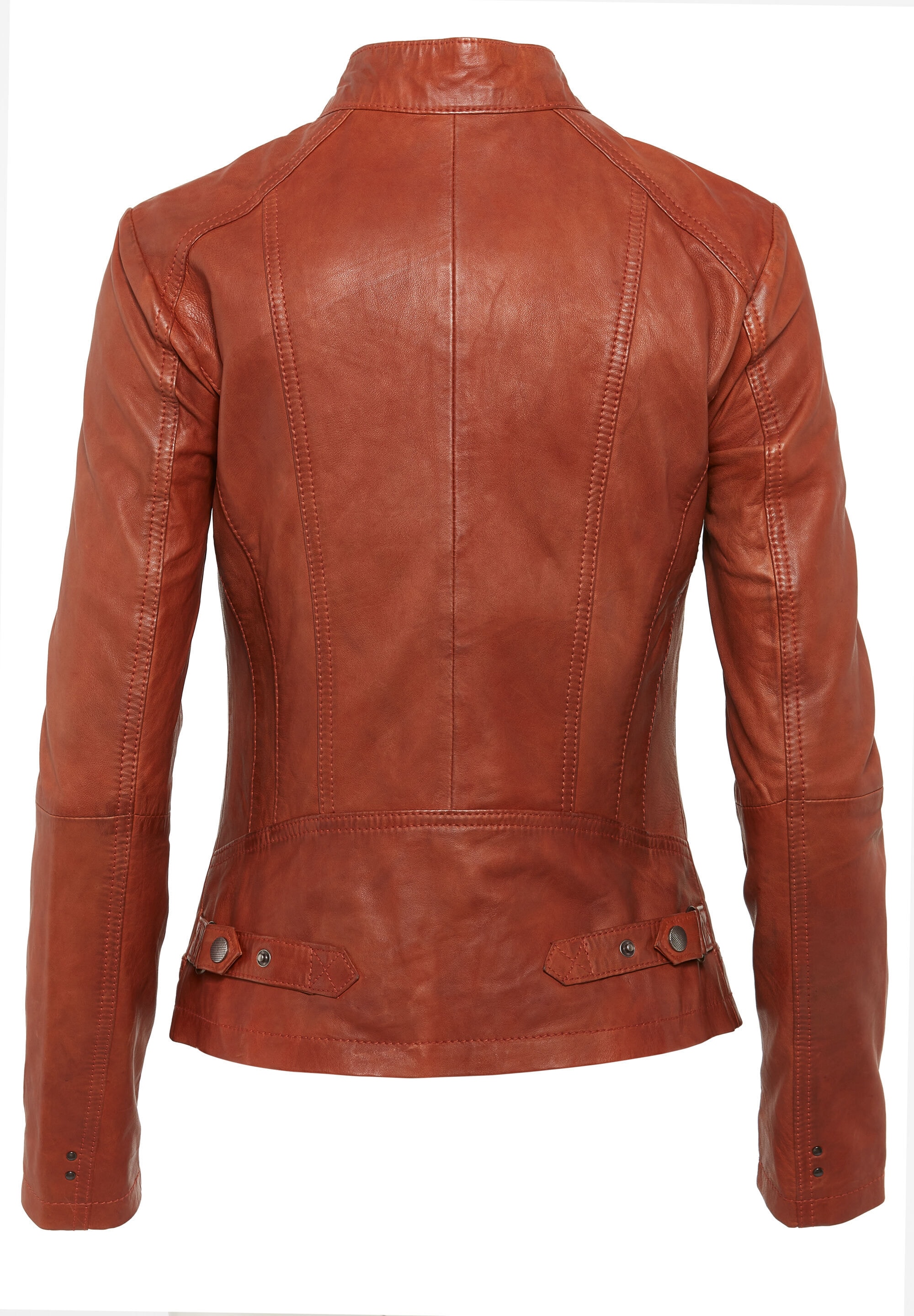7eleven Bikerjacke »SECATIA« ohne Kapuze mit Ziernähten