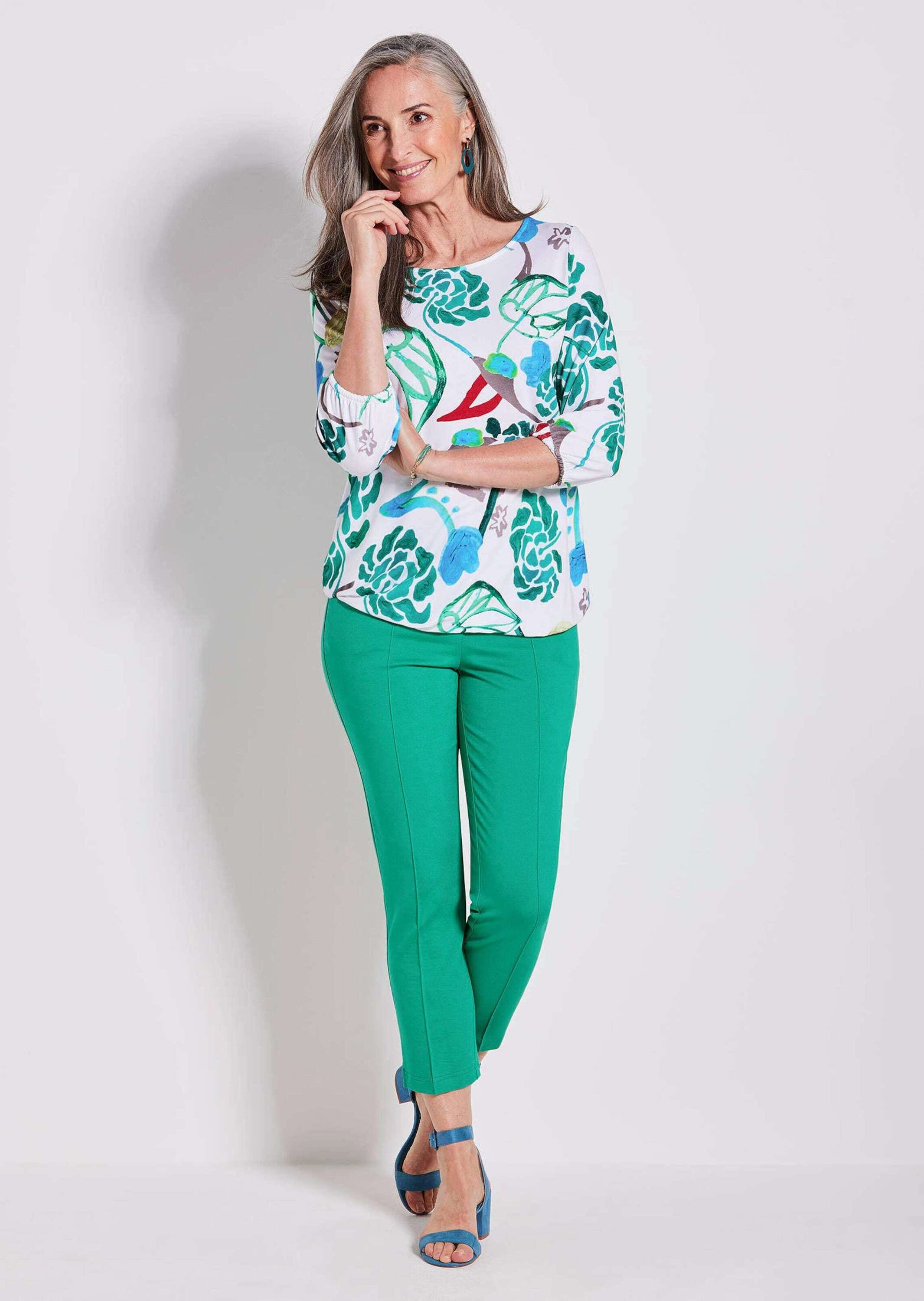 GOLDNER Kurzarmshirt »Kurzgröße Shirt« Gummibund