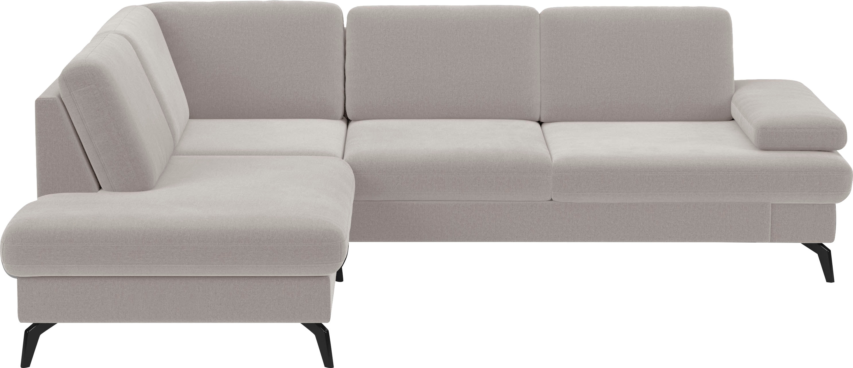 sit&more Ecksofa "Morris L-Form, inkl. Sitztiefenverstellung" wahlweise mit Armteilverstellung, Schlaffunktion & Bettkasten