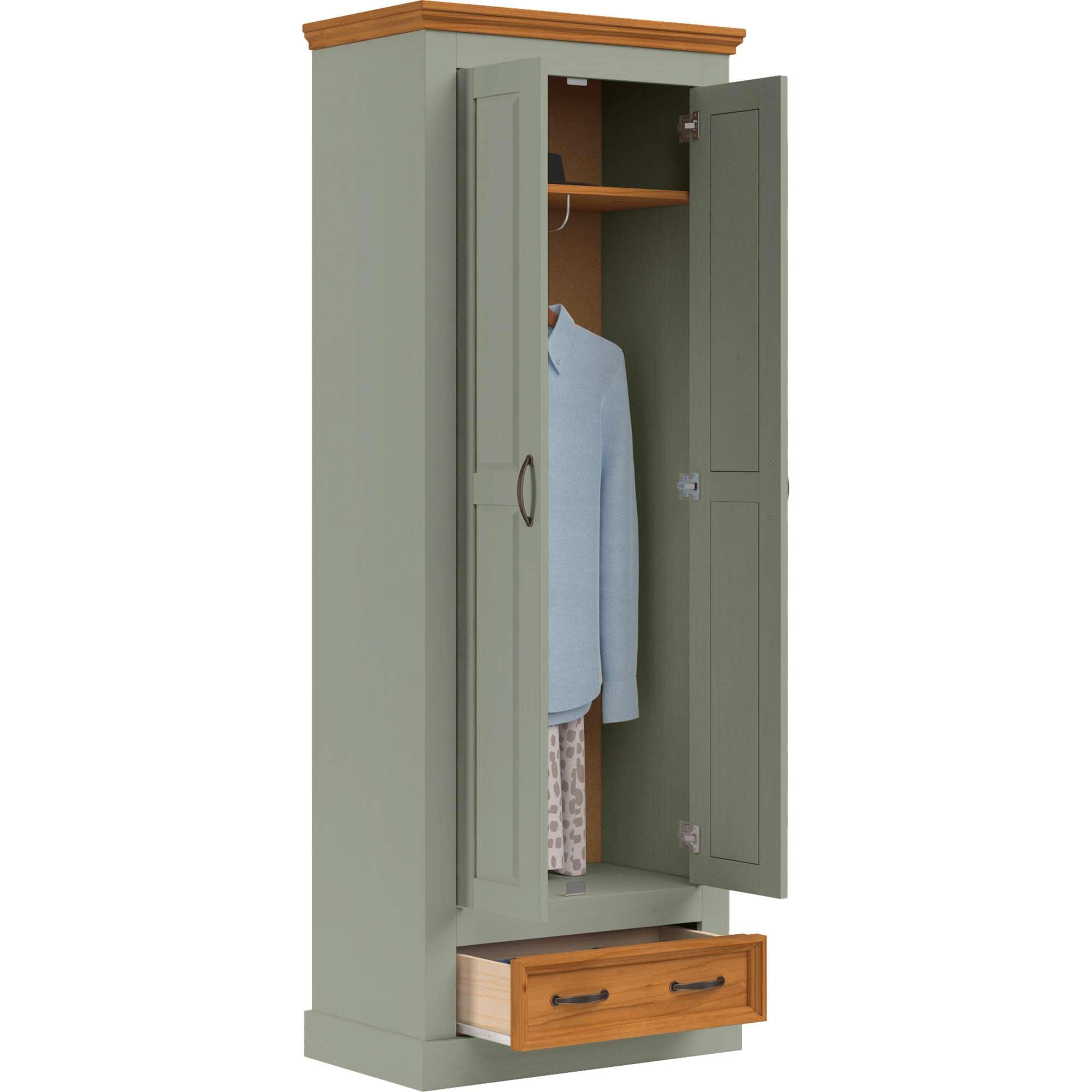 Home affaire Garderobenschrank »Selma«, mit 1 Boden und Ausziehkleiderstange, Breite 70 cm