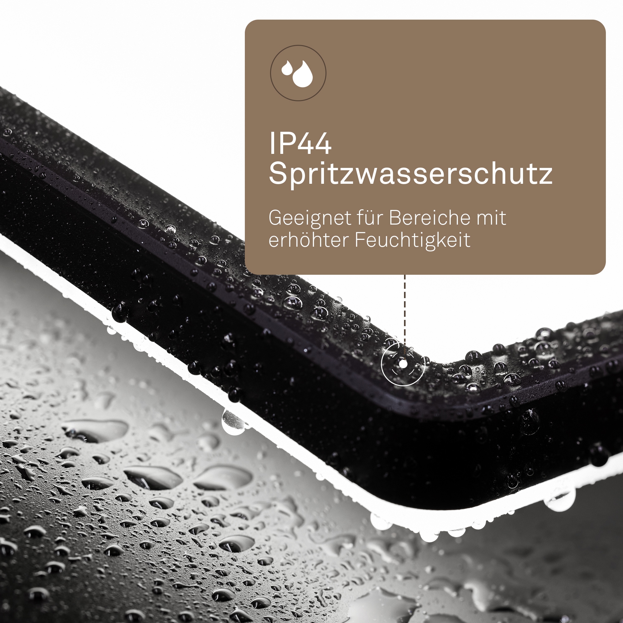 B.K.Licht LED Panel »SHALLOW« LED-Board 1 Stk. Neutralweiß 29x29x3 cm, Badlampe, Badezimmer, Küche, Wohnzimmer
