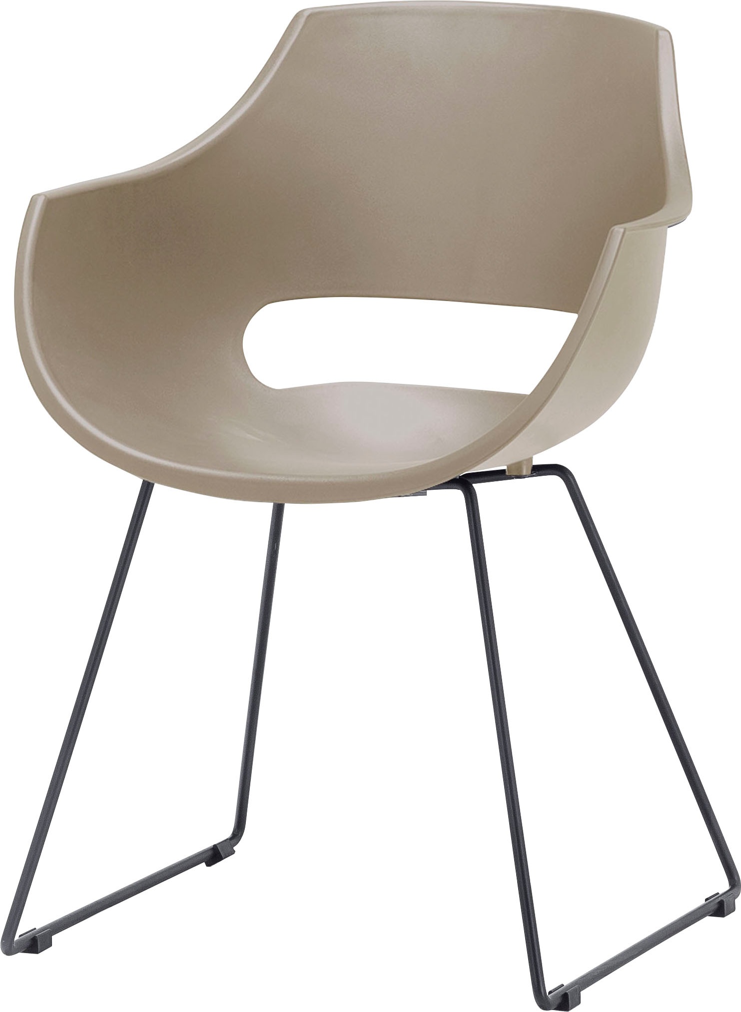 MCA furniture Schalenstuhl »Rockville«, (Set), 4 St., 4er-Set, Kufe, Kunststoff, Belastbarkeit 120 kg, Sitzhöhe ca. 46 cm