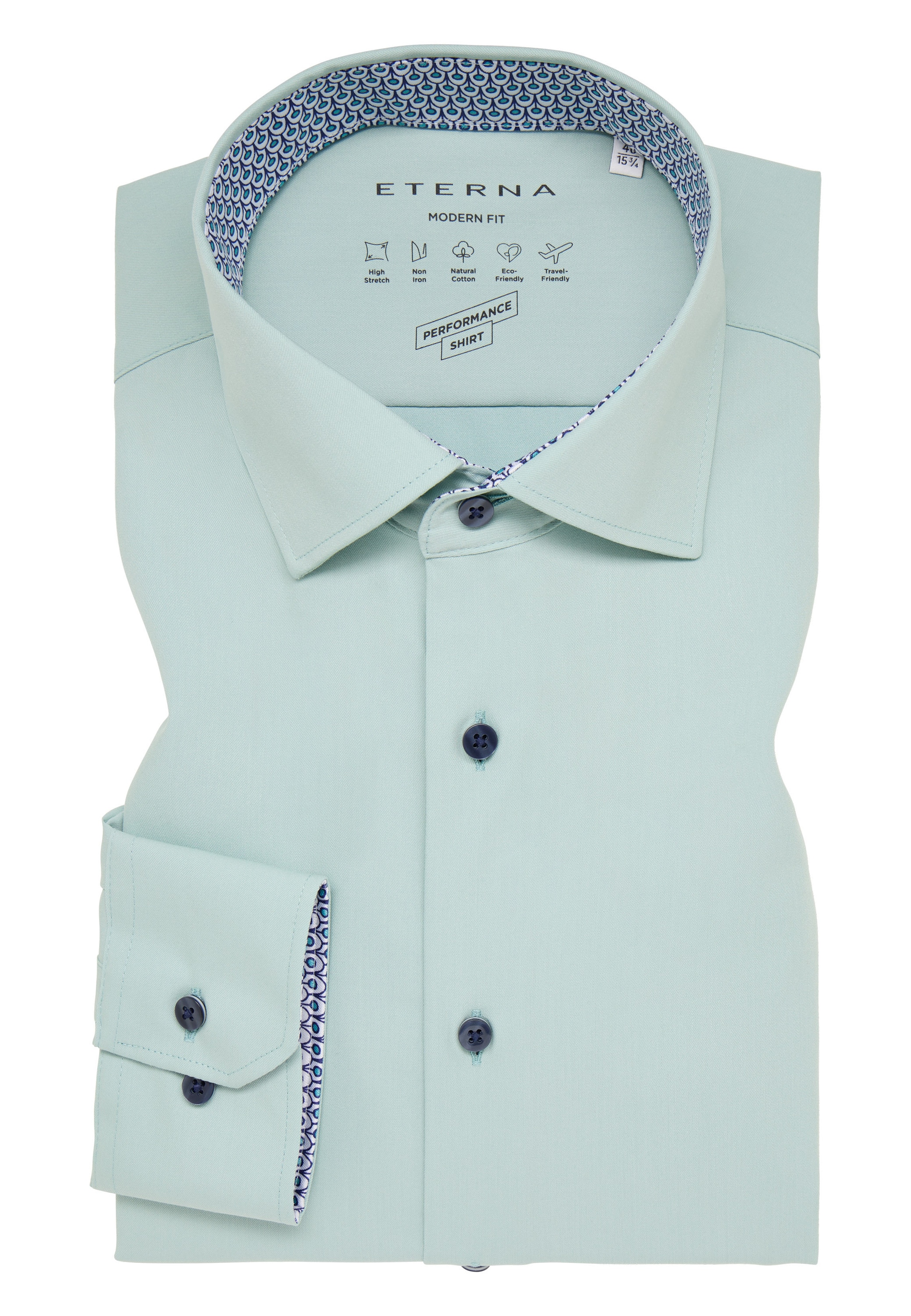 Eterna Langarmhemd »MODERN FIT«, NON IRON (bügelfrei)