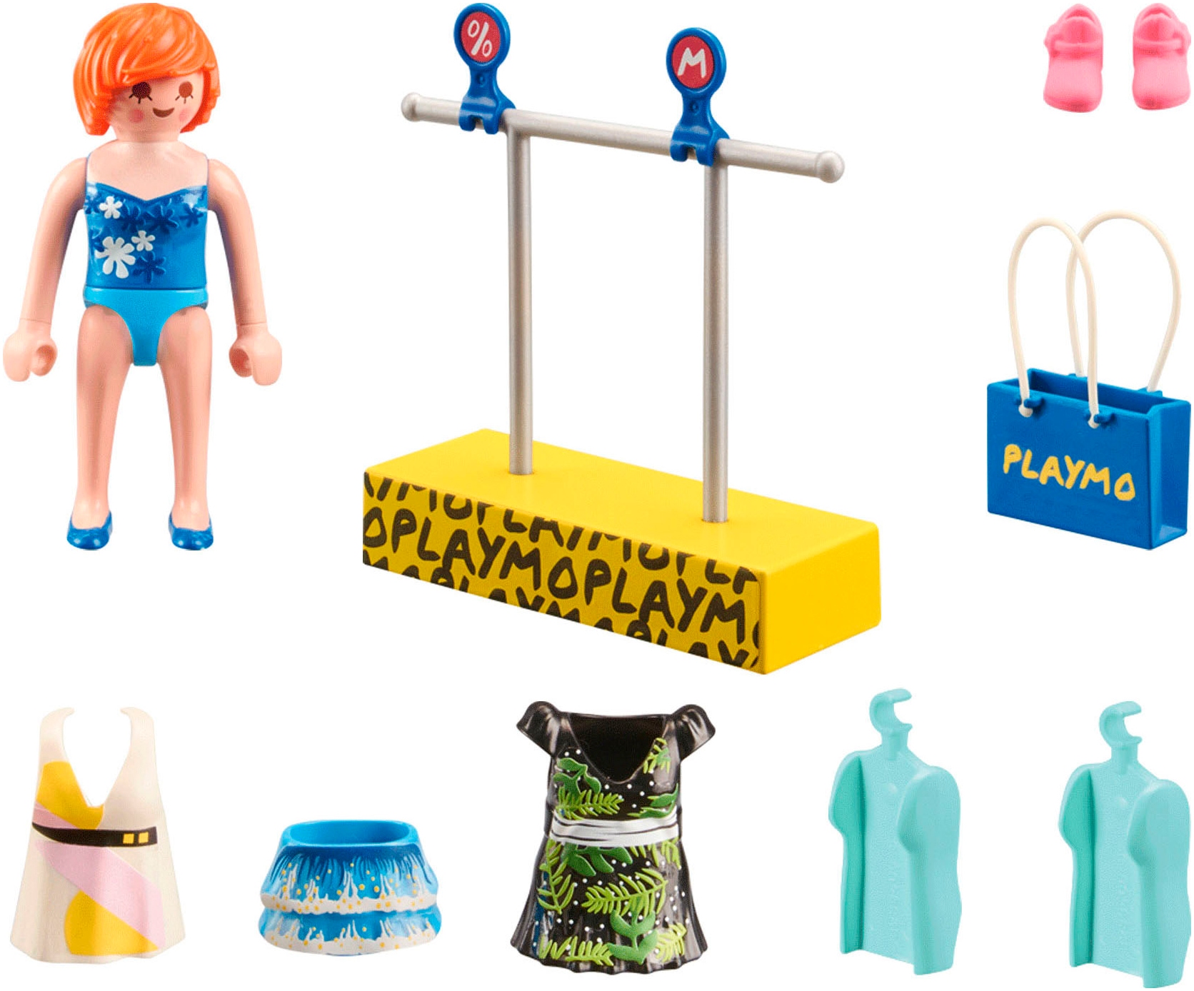 Playmobil® Konstruktions-Spielset »Kleidershopping (71539), My Life«, (19 St.), Made in Europe