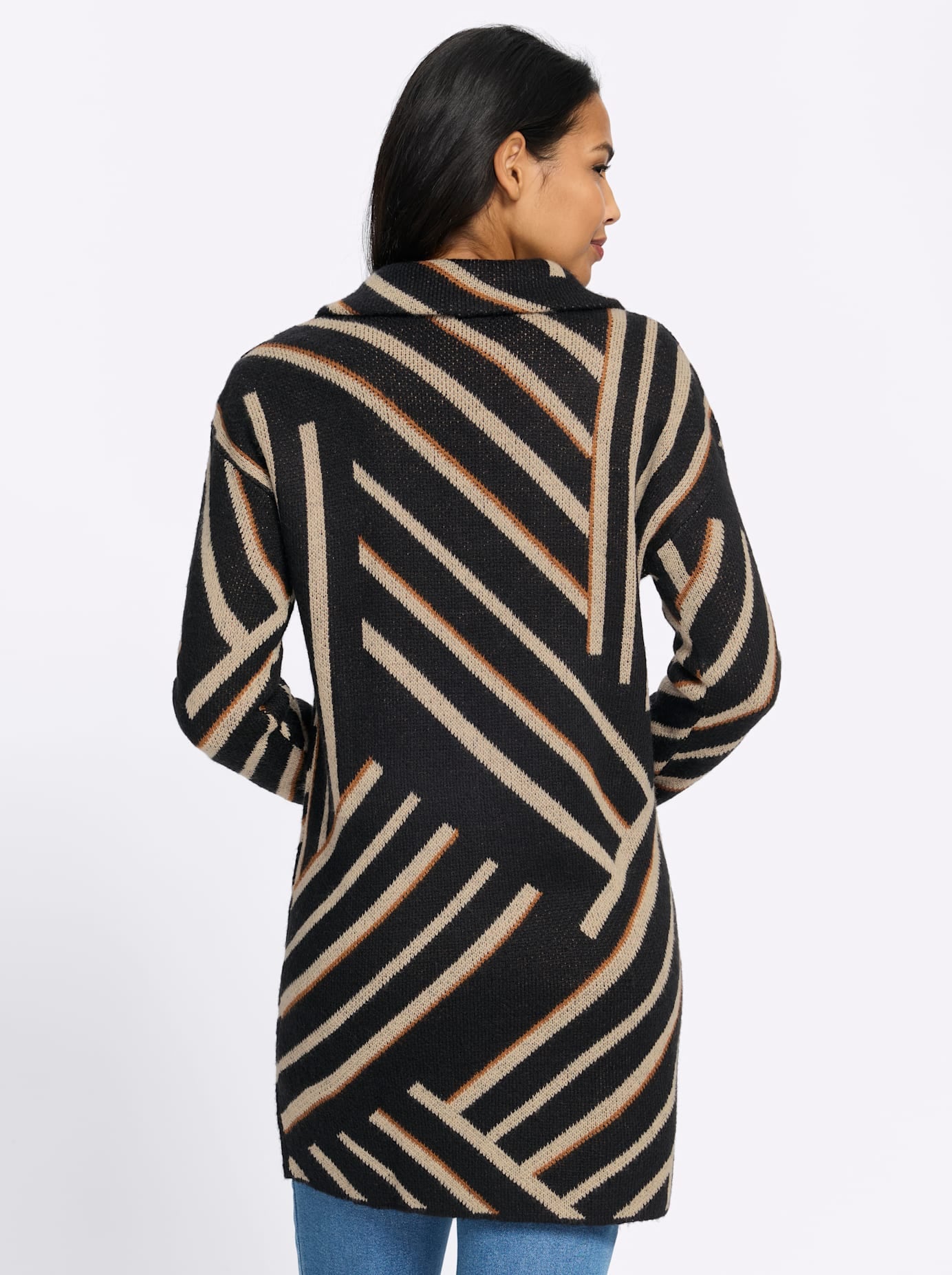 Classic Basics Longstrickjacke