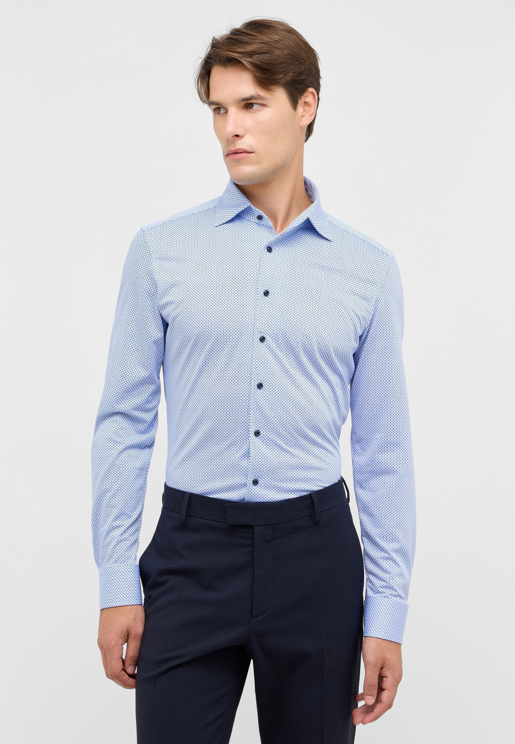 Eterna Langarmhemd »SLIM FIT« NON IRON (bügelfrei)