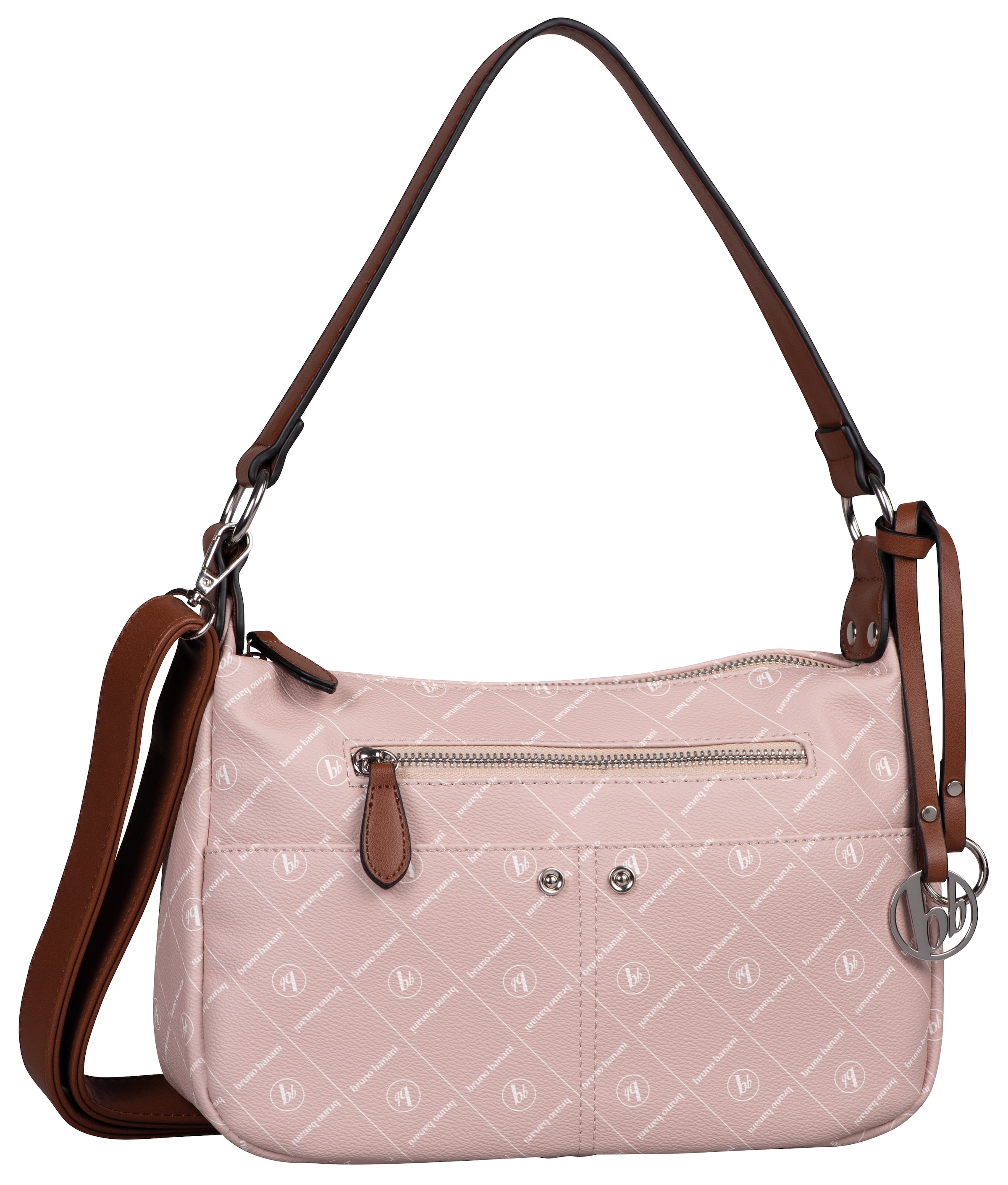 Logo Print Hobo Bag by Bruno Banani