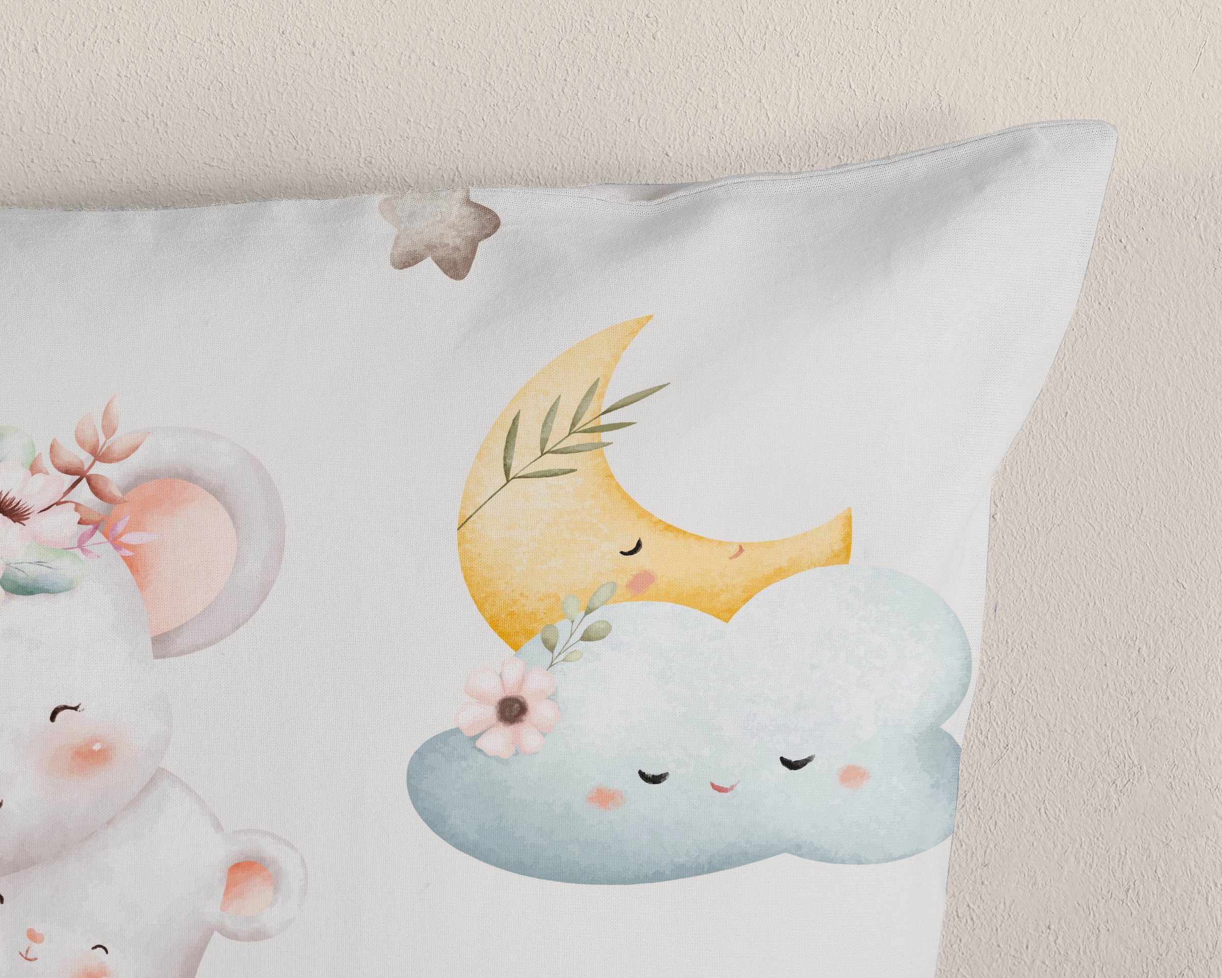 good morning Babybettwäsche »Hugss«, Baumwolle, Renforcé, 2 Teilig, Wendeoptik, Kind, Baby, Mädchen, Tiere