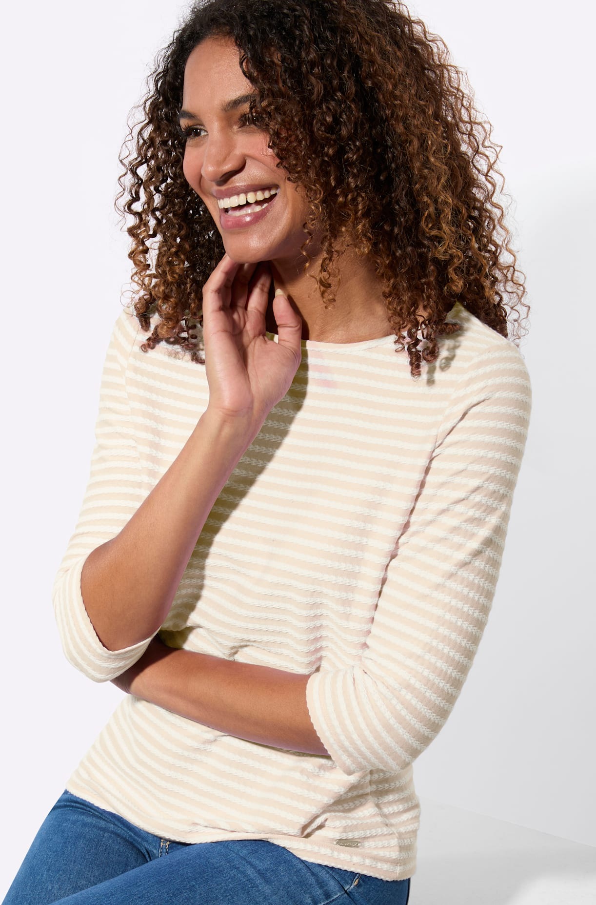 Casual Looks 3/4-Arm-Shirt »Ringelshirt« 1 tlg.