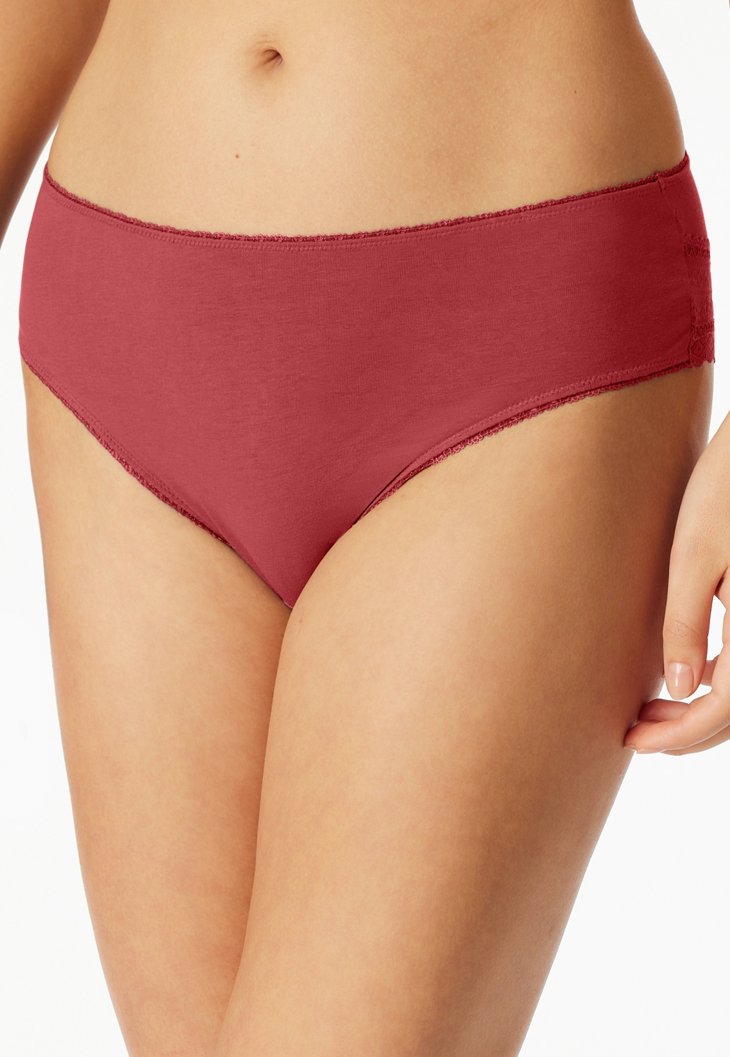 Schiesser Brasilslip »Modern Multipacks« 3er Pack,  Spitzenbänder, Single-Jersey, Baumwollmischung